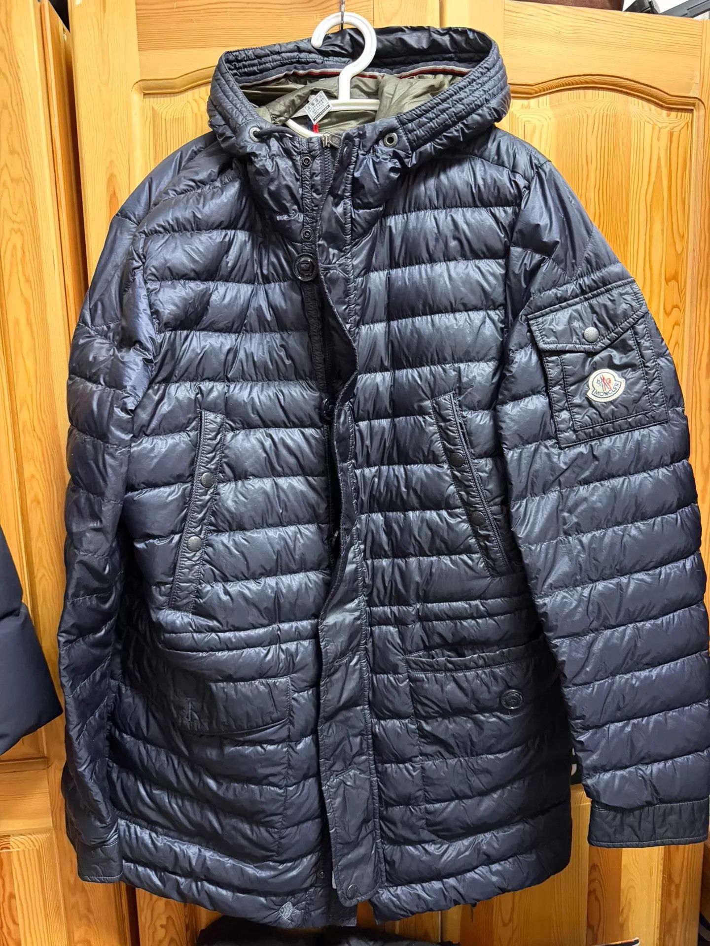 Moncler Moncler Men's Black Hooded Stowable Jacket Size 6 Size US XXL / EU 58 / 5 - 1 Thumbnail
