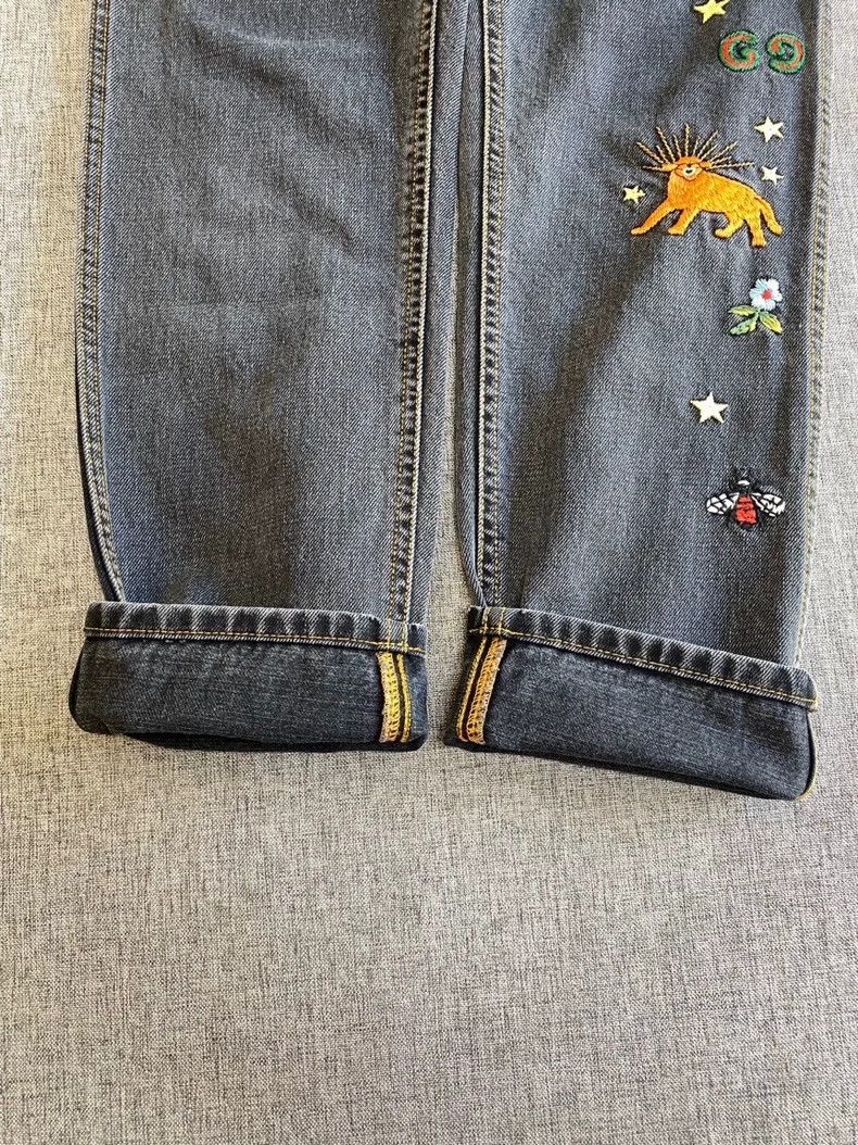 Gucci Gucci Embroidered tapered jeans 2502-Nextarrow Size US 30 / EU 46 - 9 Thumbnail