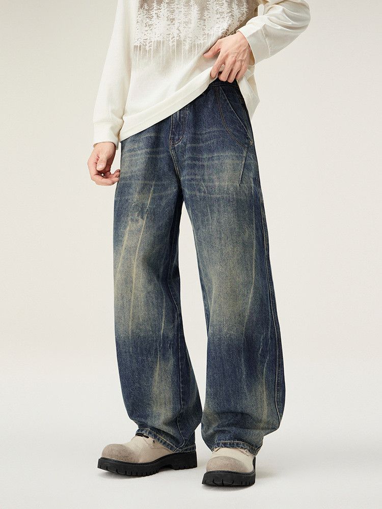 Japanese Brand Men's Retro American High-Street Gradient Denim Jeans Size US M / EU 48-50 / 2 - 3 Thumbnail