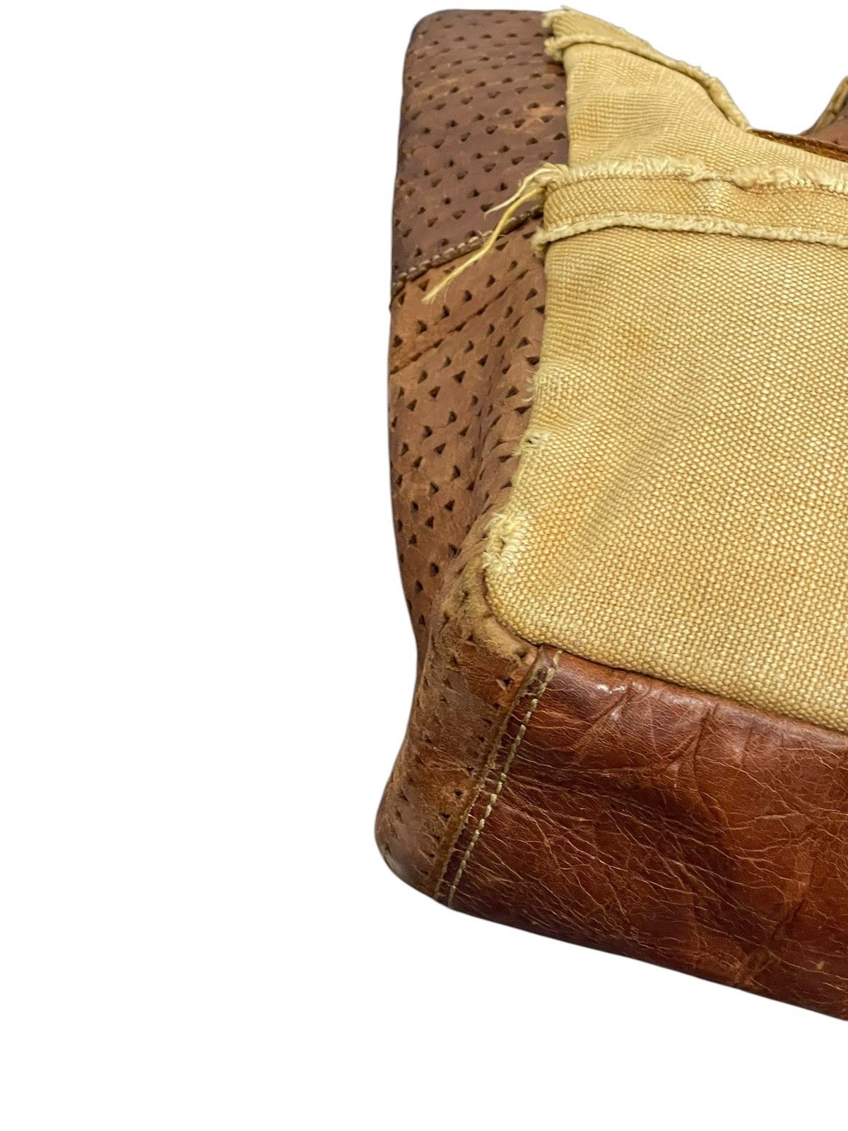 Genuine Leather Leather Cotton Duck Compora Japan Cute Tote Bag 1🟩4 Size ONE SIZE - 13 Thumbnail