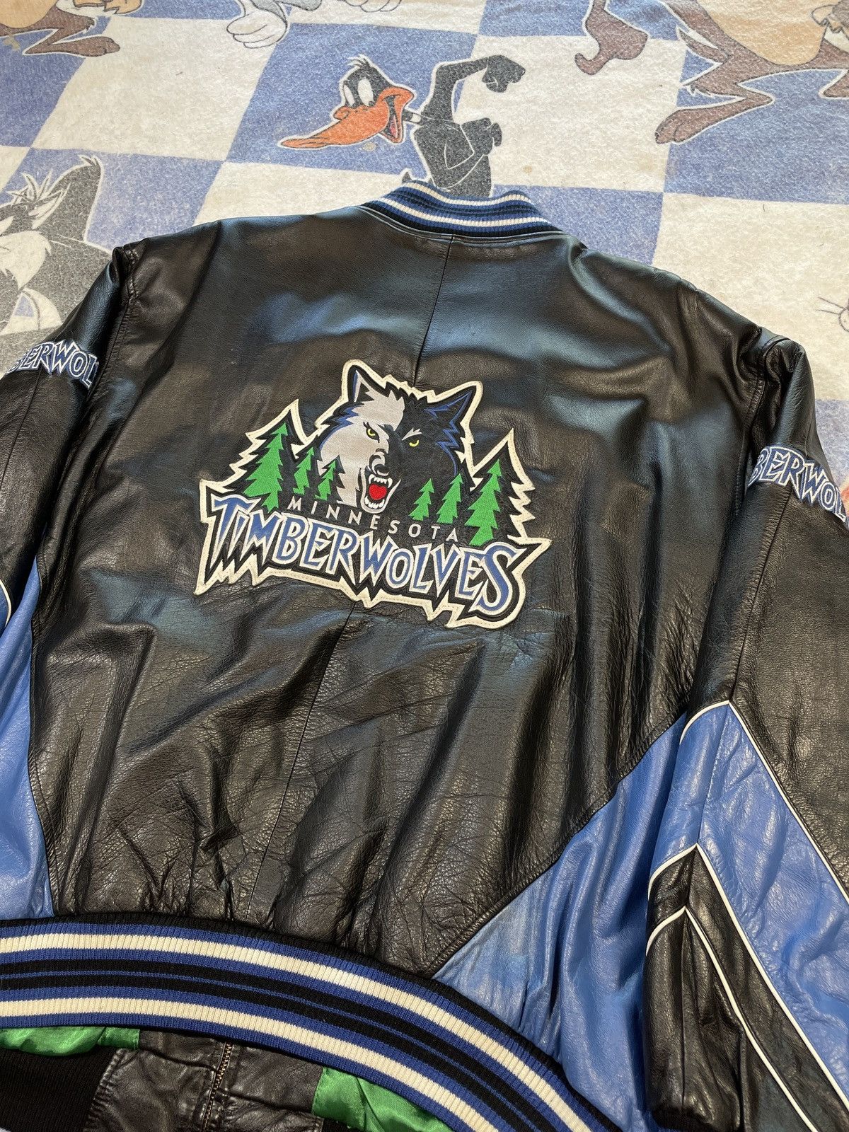 NBA Vintage Minnesota Timberwolves leather jacket Size US XXL / EU 58 / 5 - 5 Thumbnail
