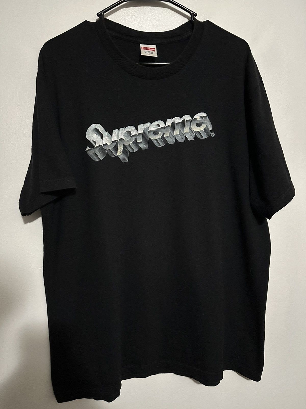 Supreme Chrome Logo Tee (SS20) - $38