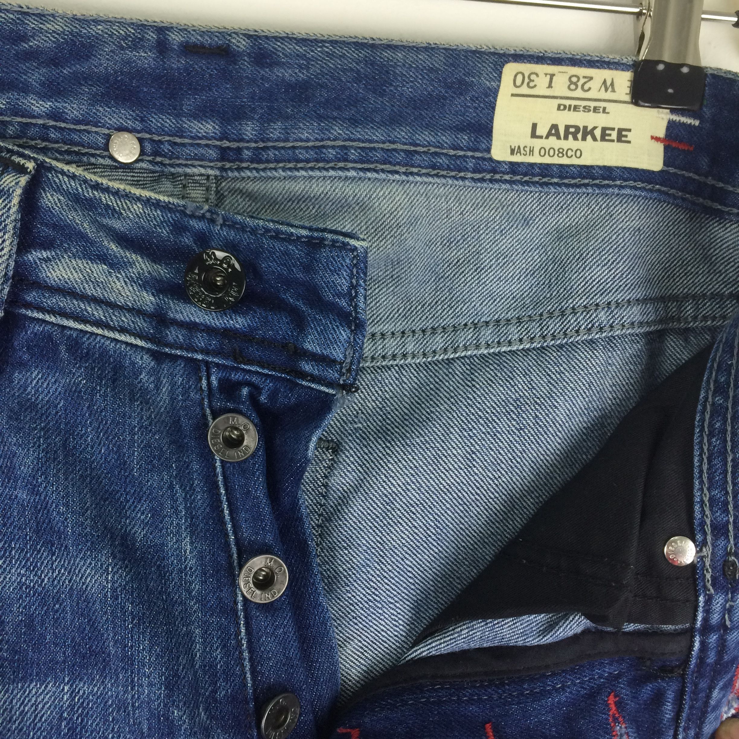 Diesel X30 DIESEL INDUSTRY LARKEE comfort straight JEANS Size US 31 - 6 Thumbnail