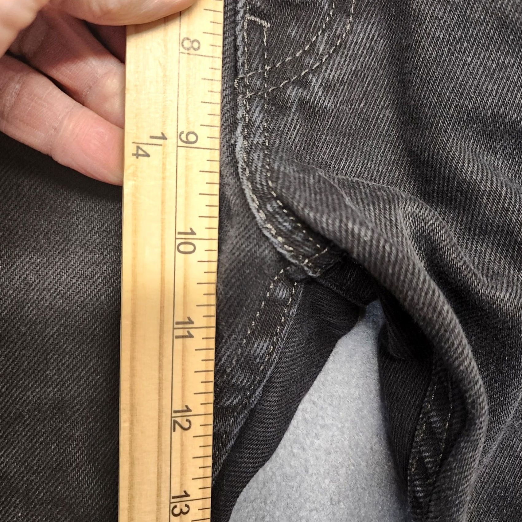 Levi's Levi's 505 Jeans Mens Black Denim Straight 32x30 Regular Waist 32 Inseam 30 5-Pocket Closure Zip Classic Fit Mens Jeans Size US 32 / EU 48 - 5 Thumbnail