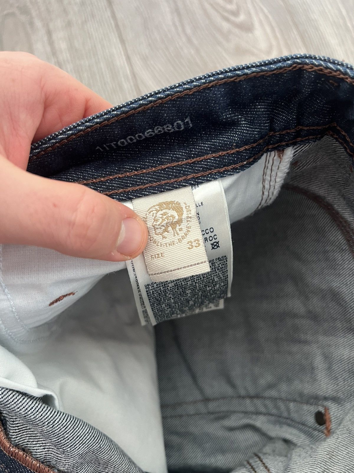 Diesel Diesel Avant Garde Krooley Regular Slim-Carrot Selvage Jeans Size US 33 - 15 Thumbnail