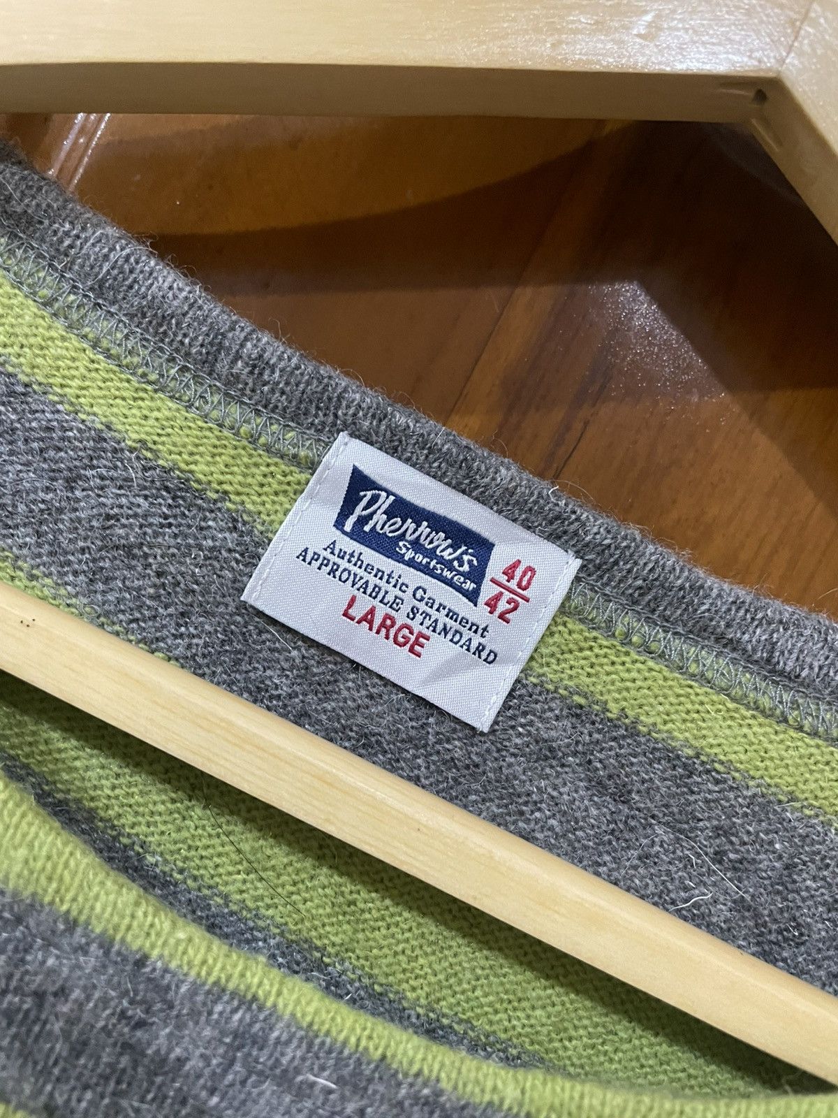 Japanese Brand Pherrows Sportswear Knit Sweater Size L / US 10 / IT 46 - 8 Thumbnail