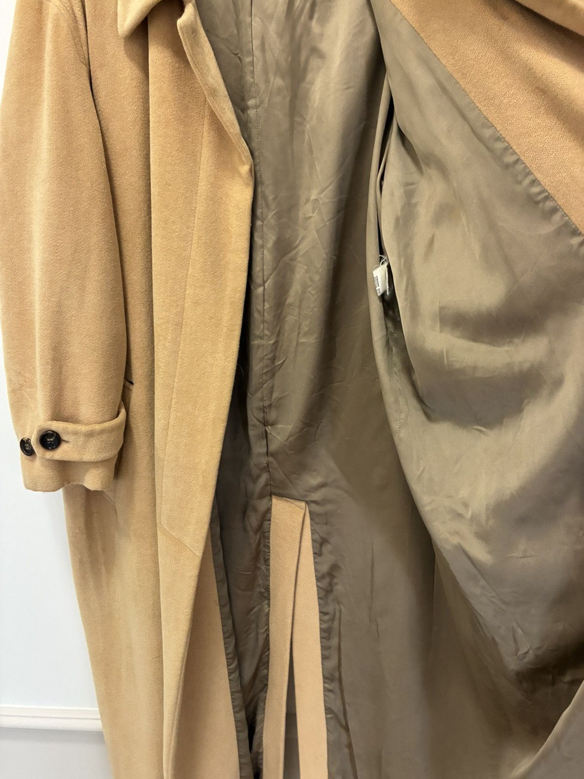 Jil Sander Vintage Made in Italy Jil Sander Camel Wool-Blend Long Coat Size M / US 6-8 / IT 42-44 - 4 Thumbnail