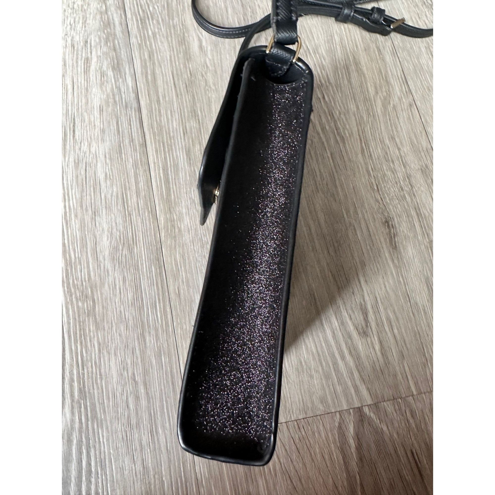 Kate Spade Kate Spade Black Glitter North South Phone Crossbody Bag Size ONE SIZE - 11 Thumbnail