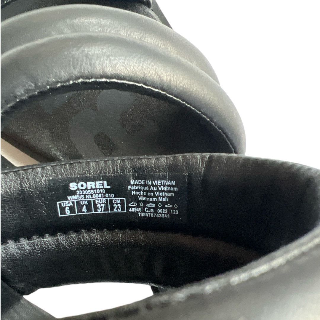 SOREL SOREL Black At Strap Ella Ii Slip On Leather Sandals, US6 Size US 6 / IT 36 - 6 Thumbnail