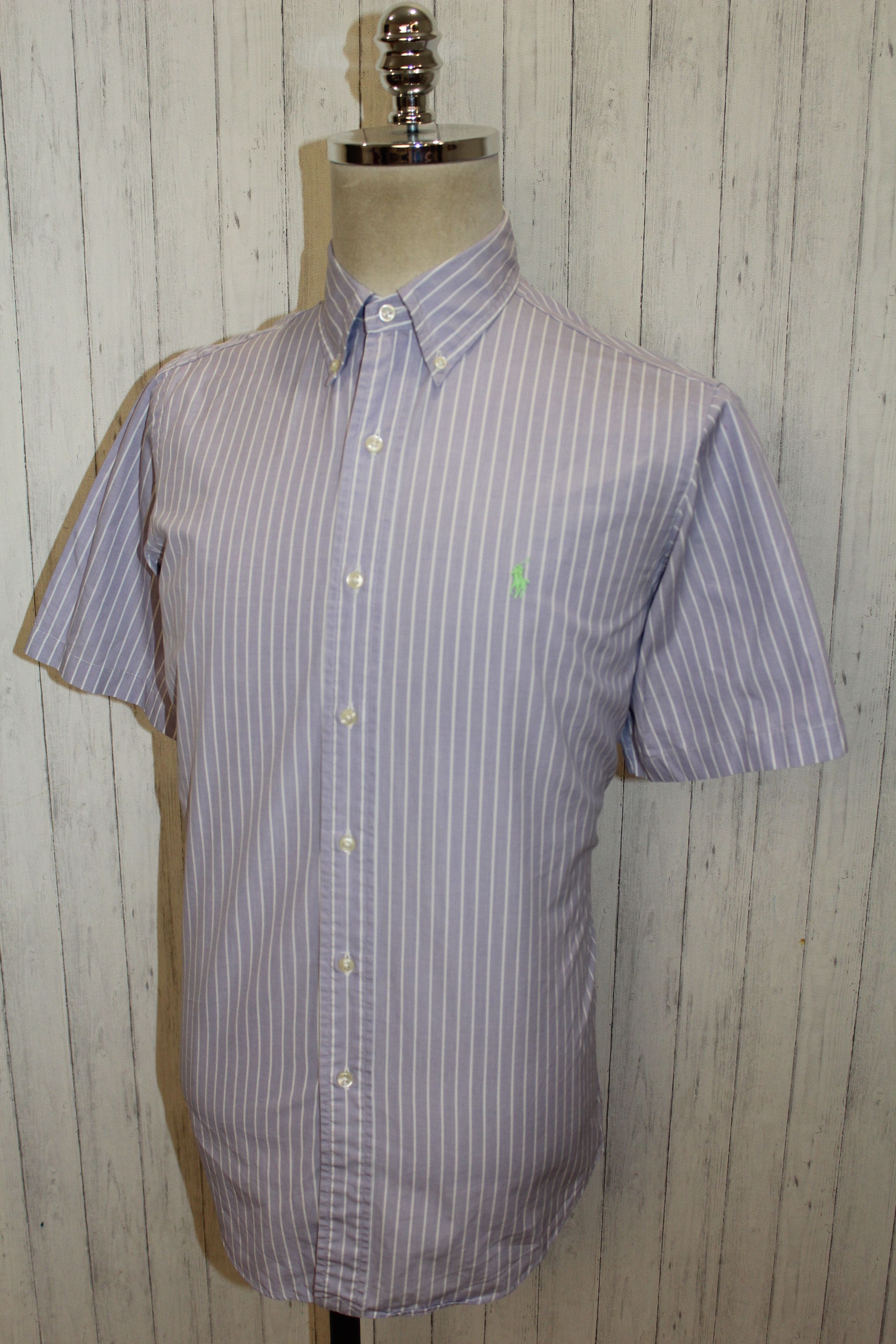 Polo Ralph Lauren RALPH LAUREN Long Sleeve Purple Striped Shirt Size M Size US M / EU 48-50 / 2 - 6 Thumbnail