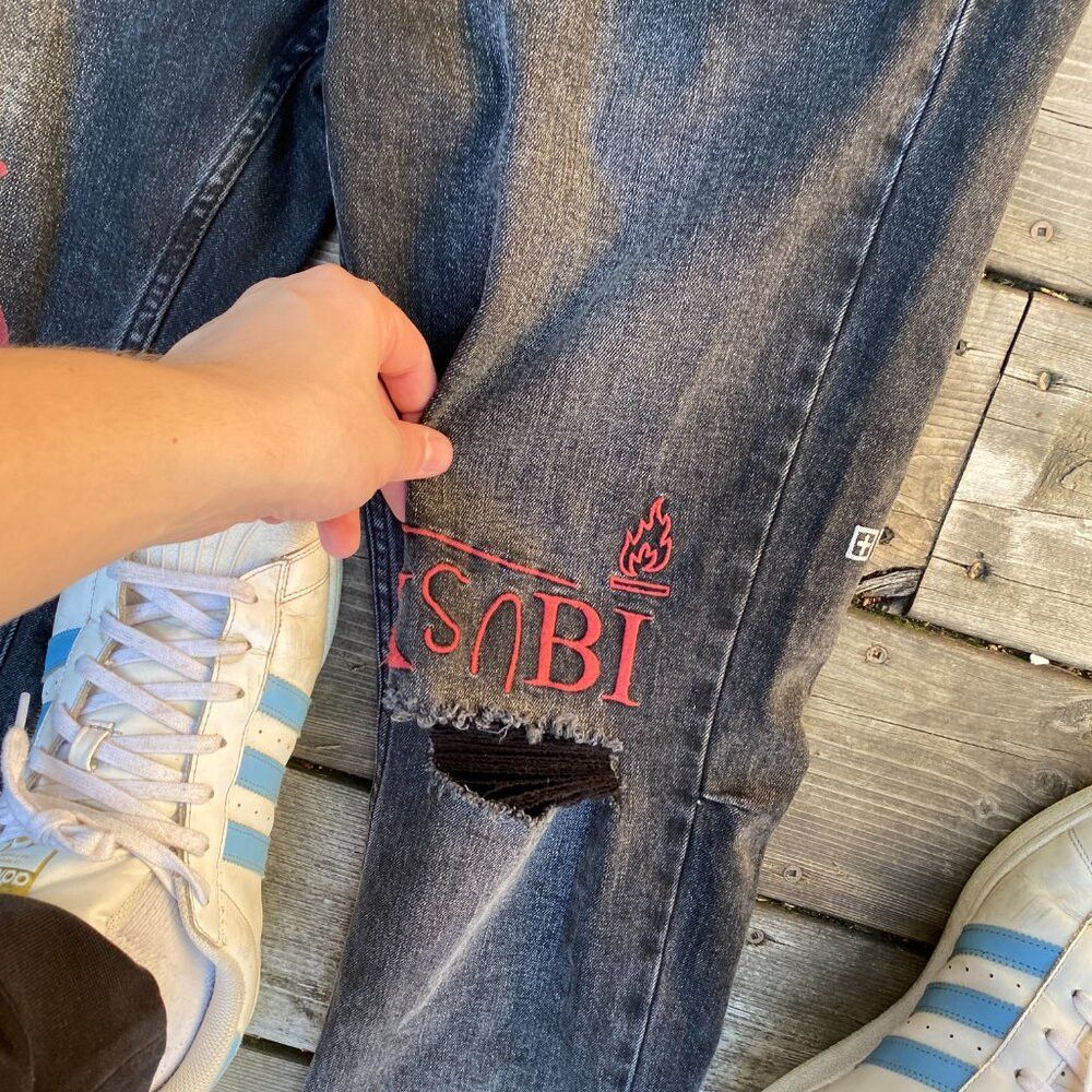 Ksubi RARE Ksubi Chitch Maniac Embroidered Jeans Size 36 Gray Size US 36 / EU 52 - 5 Thumbnail