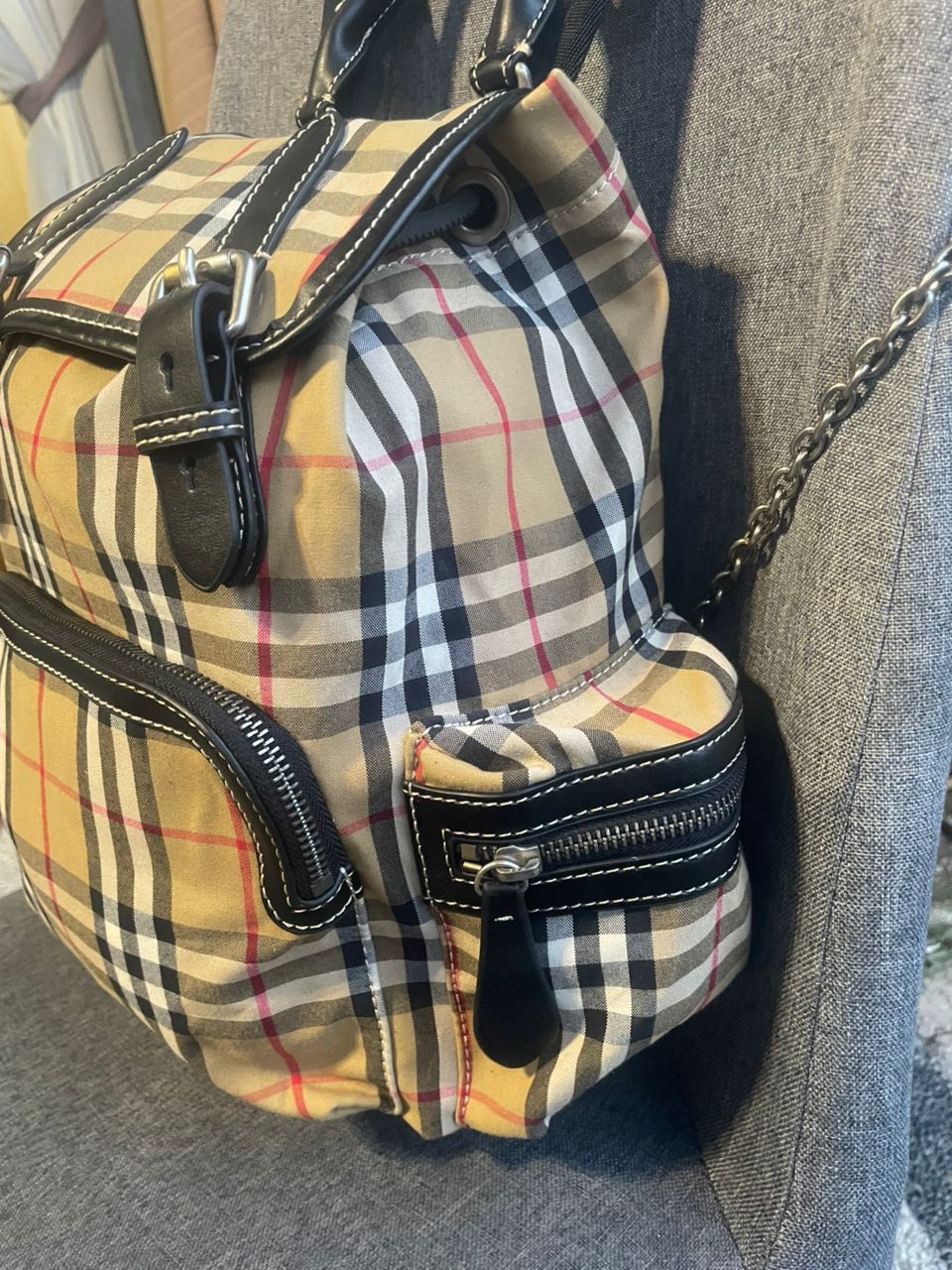 Burberry Authentic Burberry Nova Check Mini Backpack Size ONE SIZE - 4 Thumbnail