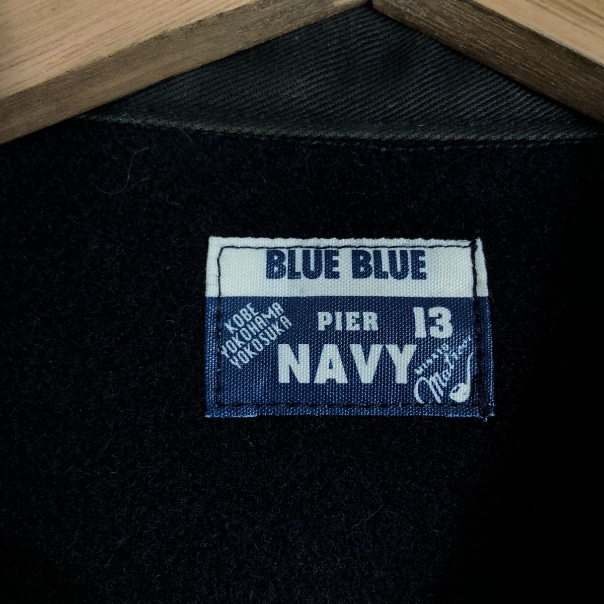Blue Blue Japan 🔥Vintage Union Made Navy Blue Blue Kobe Yokohama Yokosuka Size US M / EU 48-50 / 2 - 12 Thumbnail