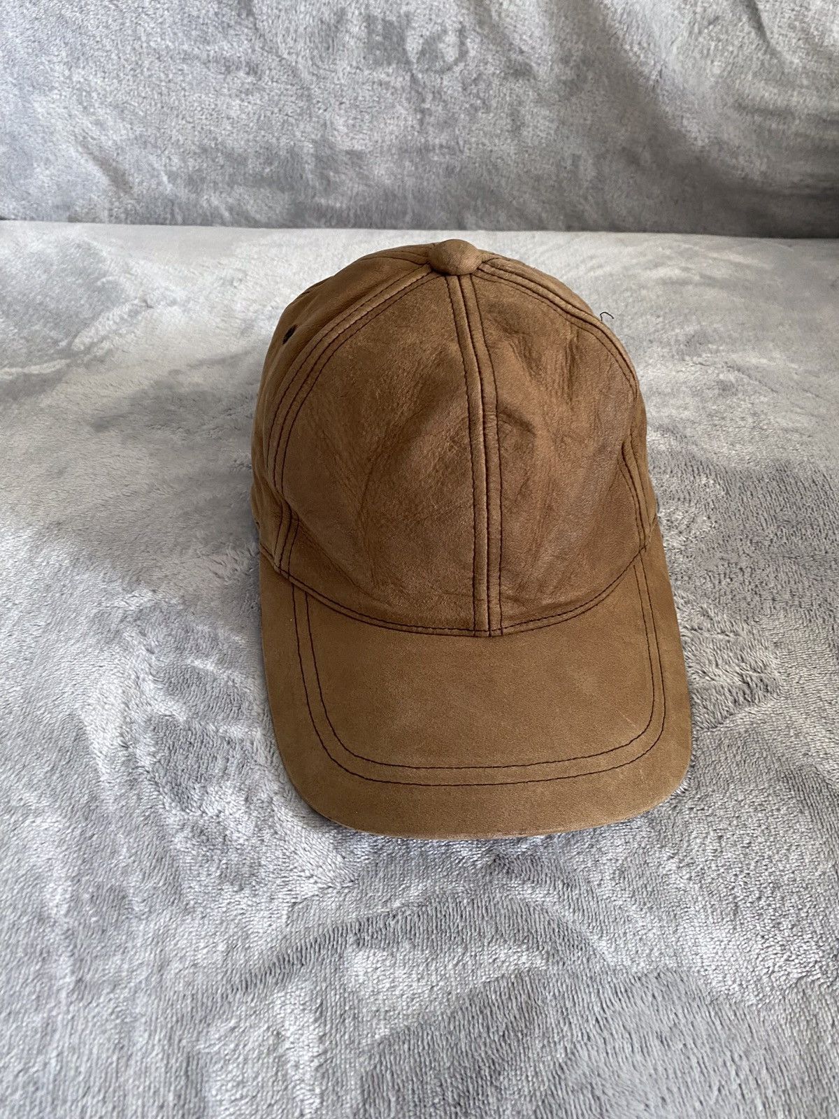 Leather × Vintage Leather Brown Tony Cap Japanese Brand Size ONE SIZE - 2 Thumbnail