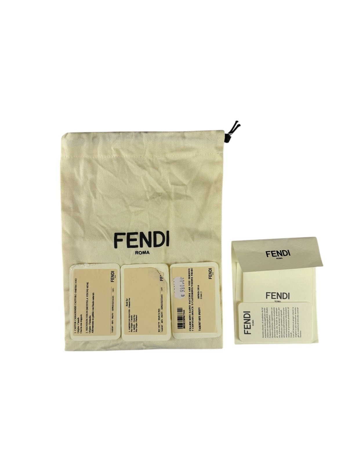 Fendi Fendi Bag Bugs Backpack Charm with Mink/Beaver Fur in Black Size ONE SIZE - 7 Thumbnail