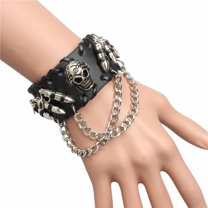 Japanese Brand Metal bullet cuff chain Bracelet Size ONE SIZE - 2 Thumbnail