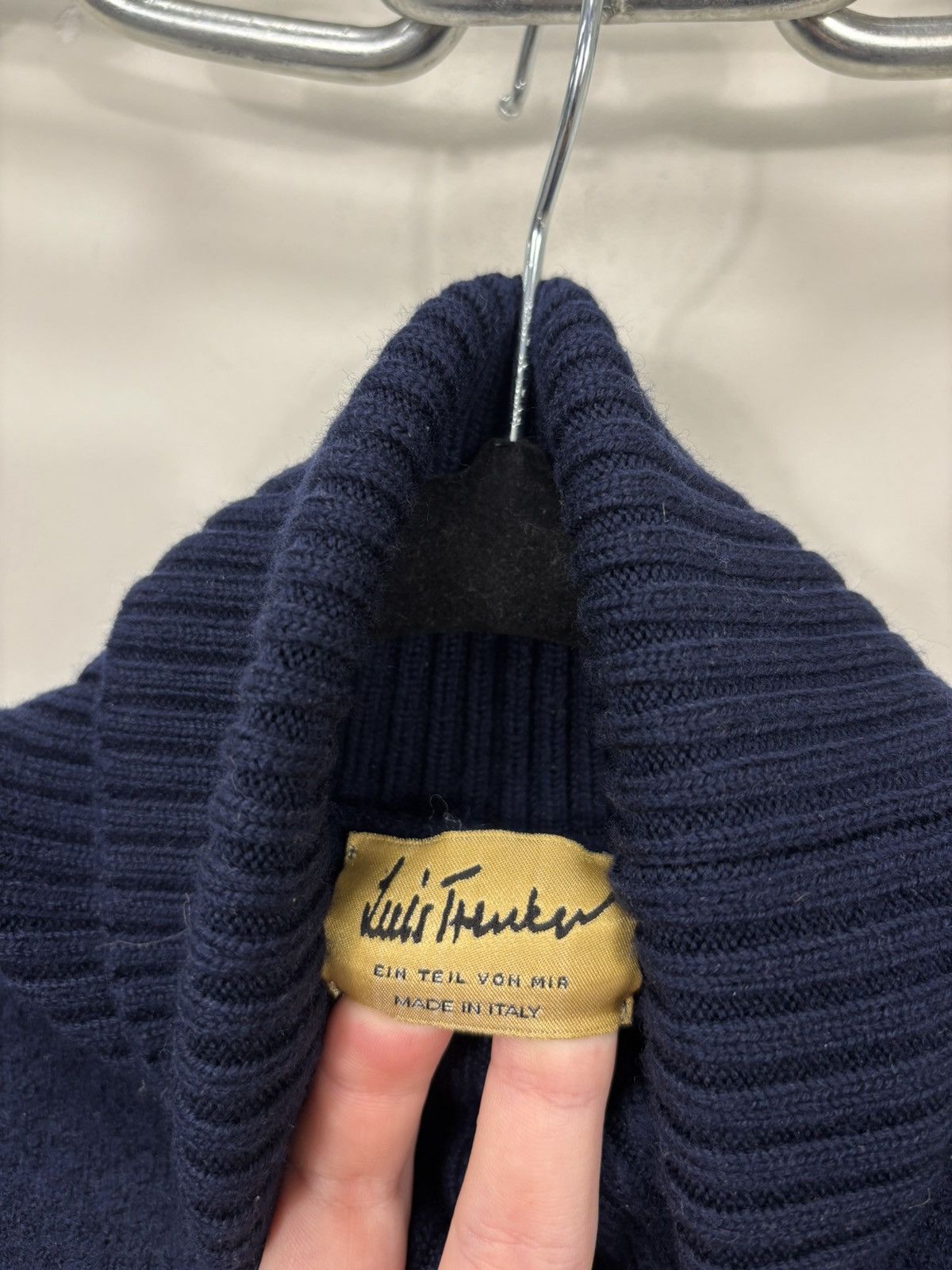 Other Luis Trenker Women’s Navy Blue Ski Wool Turtleneck Sweater Size XXS / US 00 / IT 34 - 7 Thumbnail