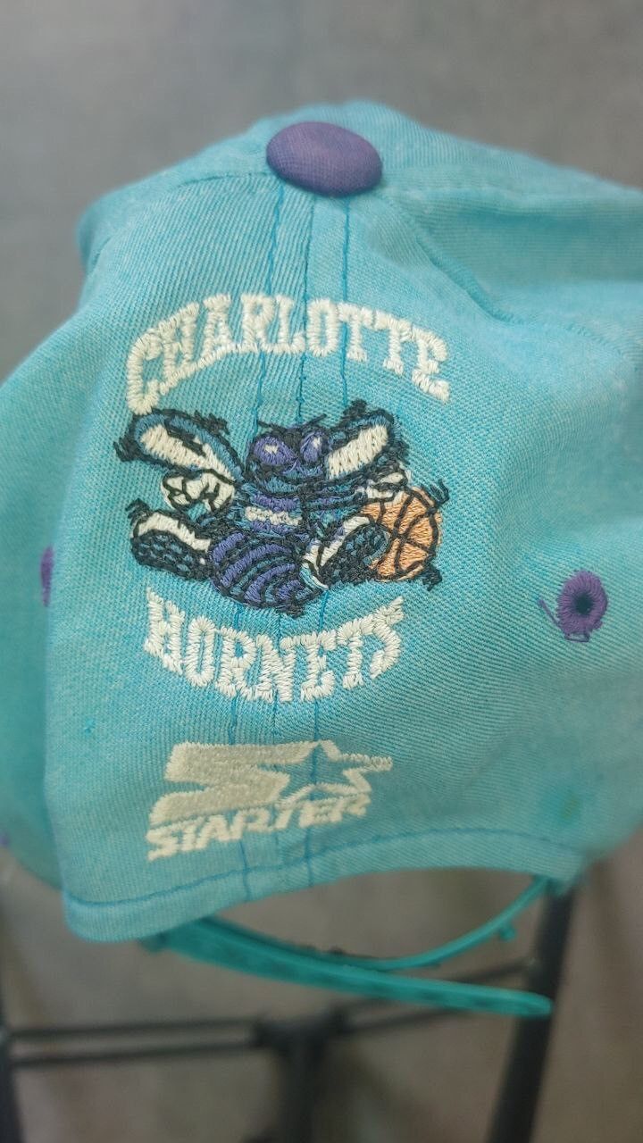 NBA Charlotte Hornets vinatge cap embrioded Size ONE SIZE - 2 Thumbnail