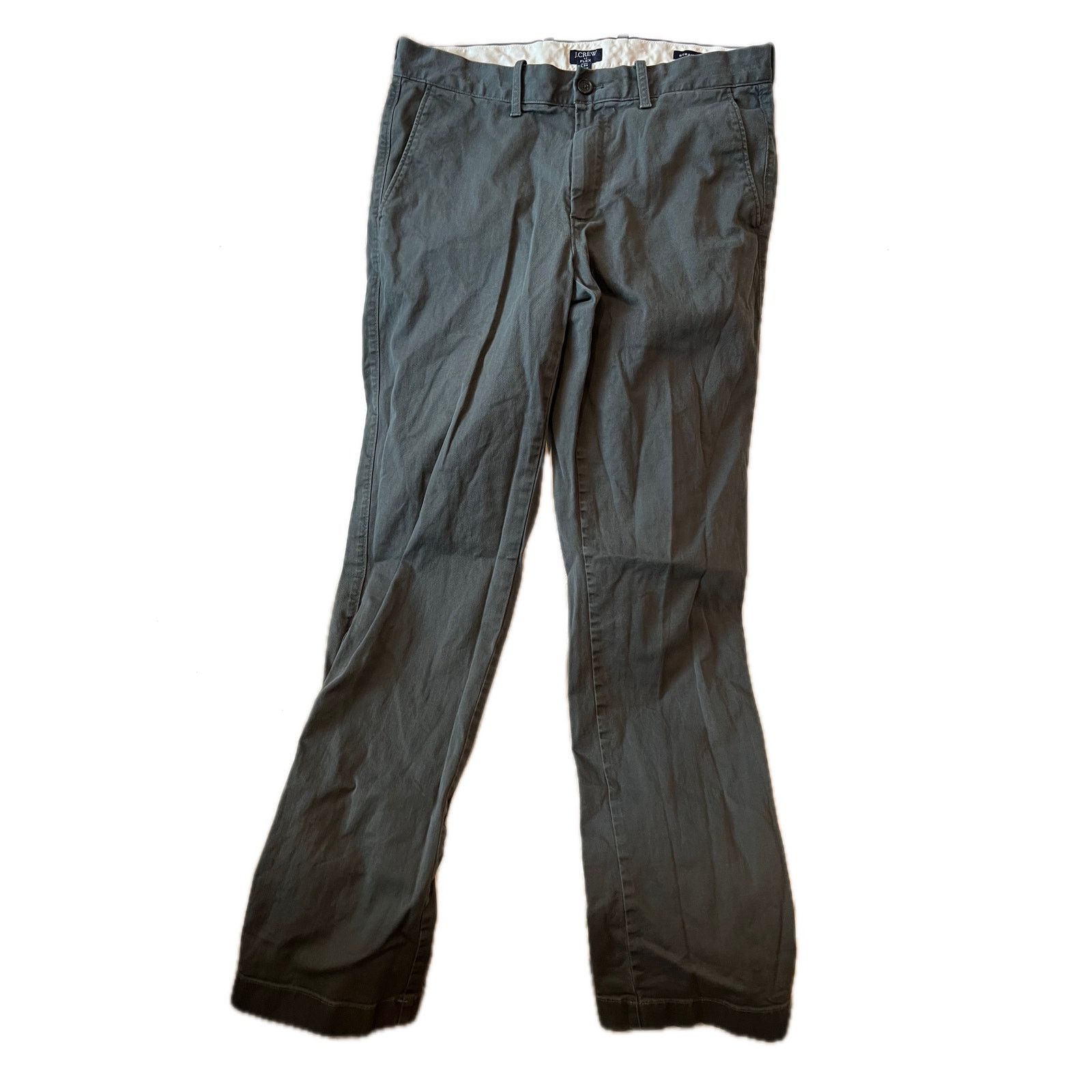 J.Crew J Crew Flex Flat Front Straight Chinos Mens 32X34 Size US 32 / EU 48 - 1 Thumbnail
