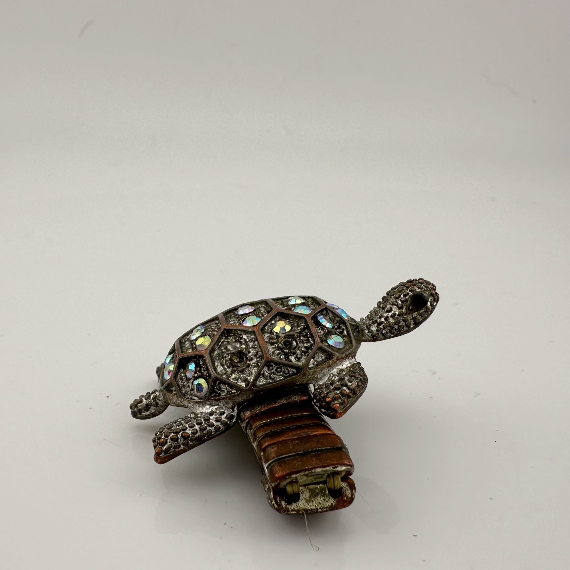 Vintage Vintage Costume Jewelry Owl, Dolphin and Turtle Rhinestone Size ONE SIZE - 17 Thumbnail
