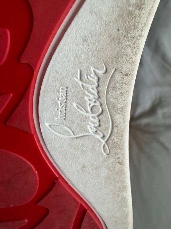 Christian Louboutin Christian Louboutin Blue & White With Red Stripe Size US 12 / EU 45 - 12 Thumbnail