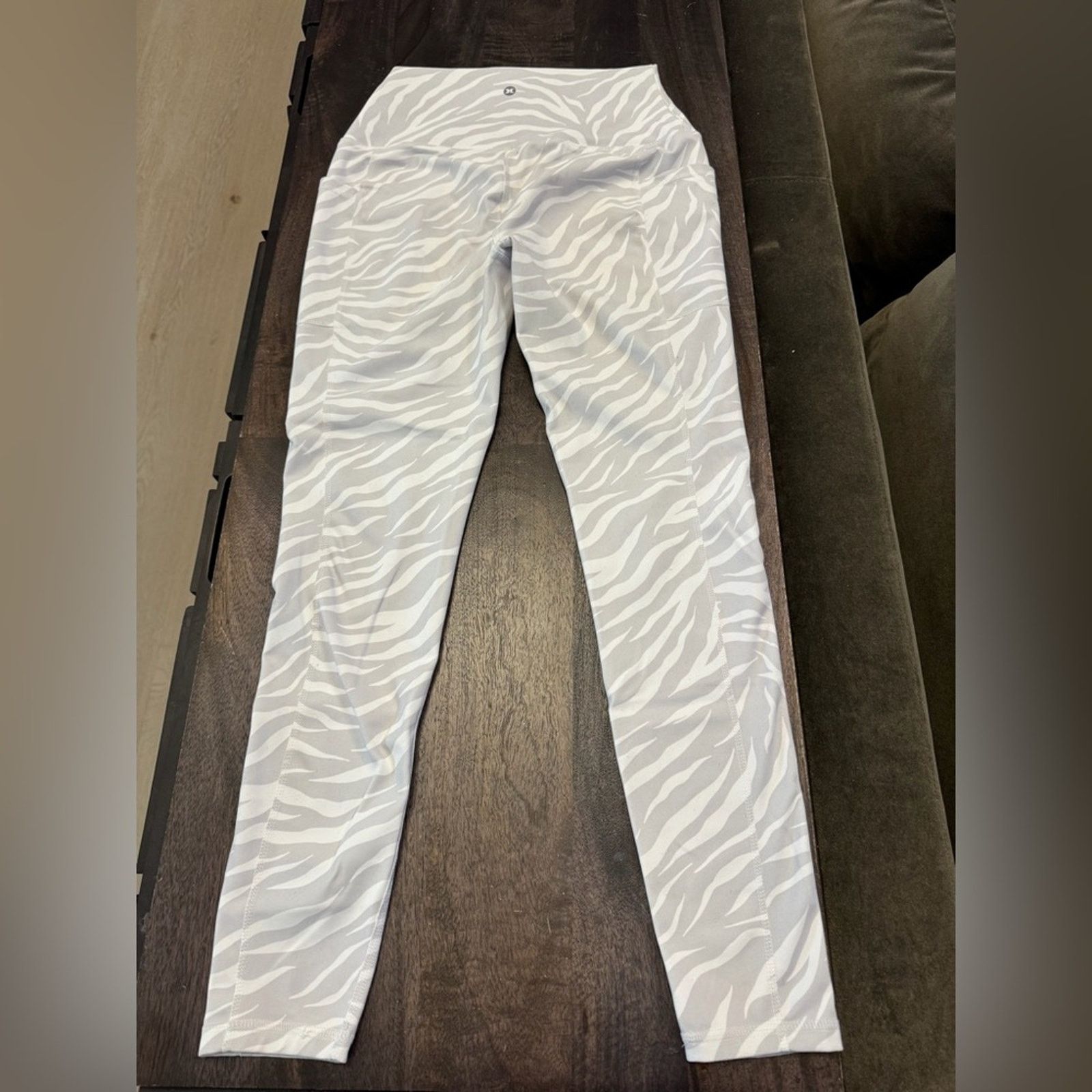 Other White Y2K Zebra Print Women Leggings size S Size 26" / US 2 / IT 38 - 3 Thumbnail