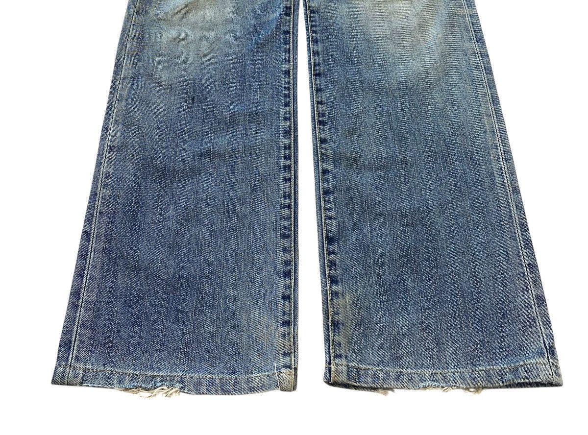 Uniqlo Uniqlo Faded Wash Whiskered Style Straight Leg Jeans Size US 31 - 5 Thumbnail