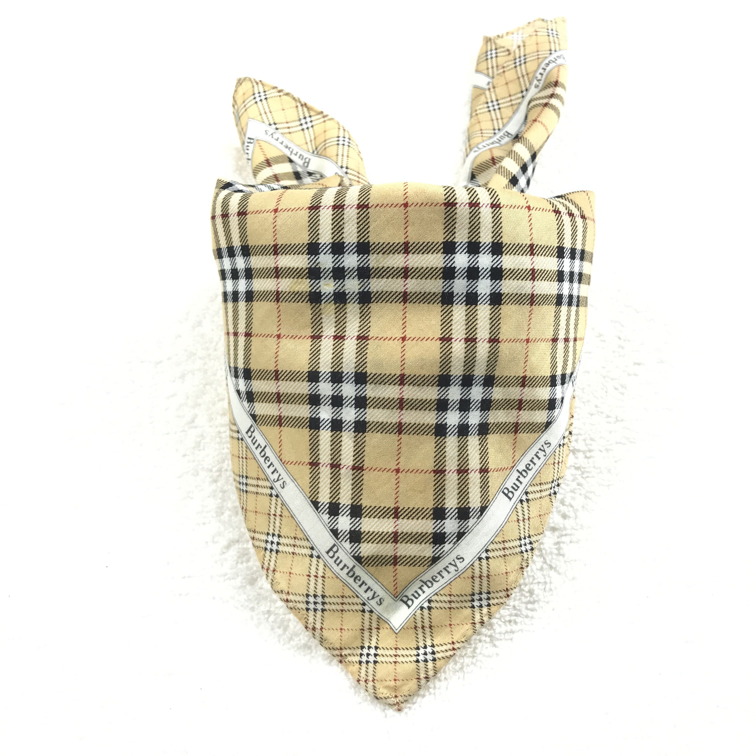 Burberry × Vintage Vintage Burberry Nova Check Bandana Neckerchief Handkerchief Size ONE SIZE - 4 Thumbnail