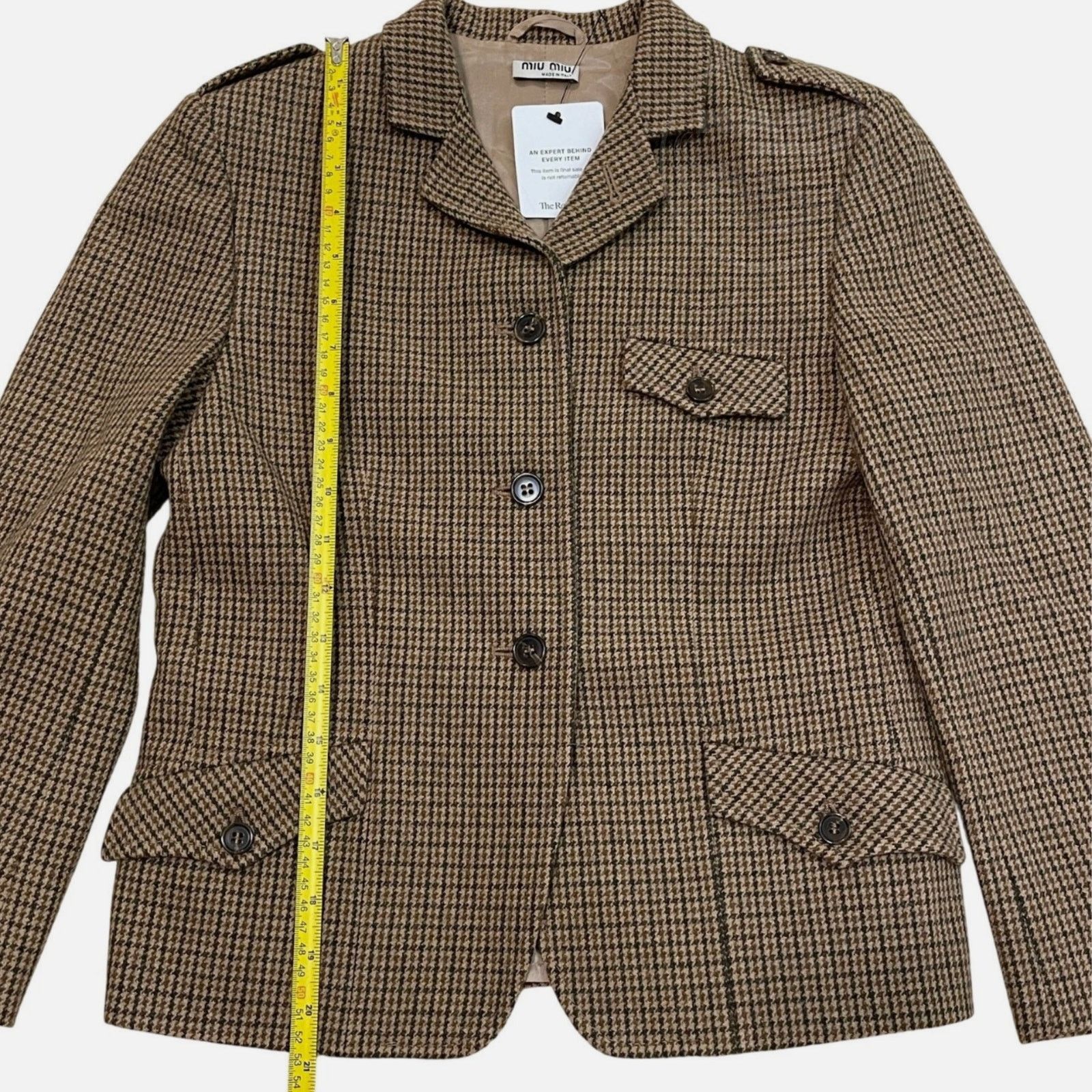 Miu Miu Rare Miu Miu 2003 Runway Blazer | Equestrian Cashmere, IT 40 Size S / US 4 / IT 40 - 8 Thumbnail