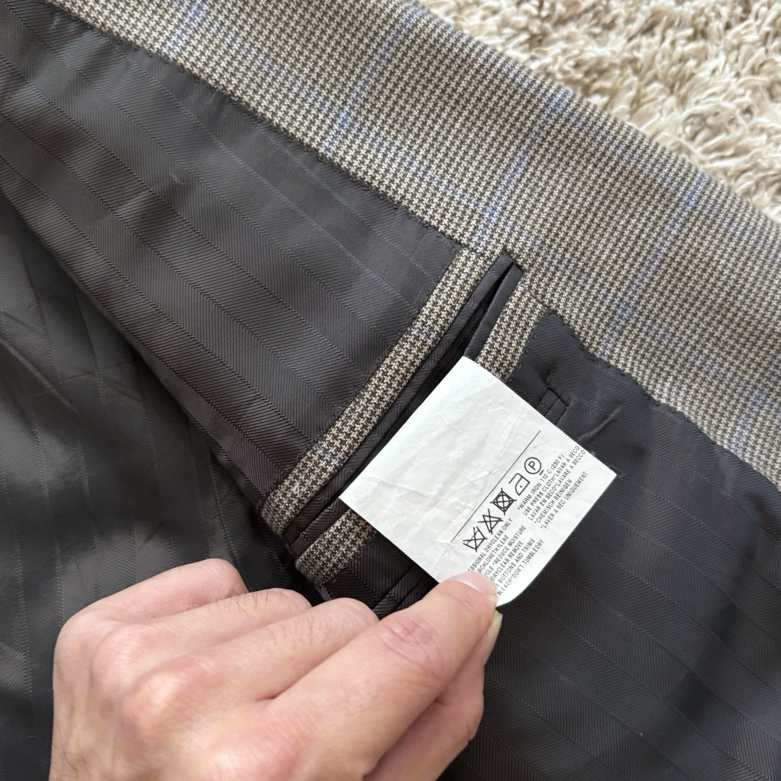 Ermenegildo Zegna Ermenegildo Zegna Wool Trofeo Brown Suit Jacket Size 52 L Size 52L - 10 Thumbnail