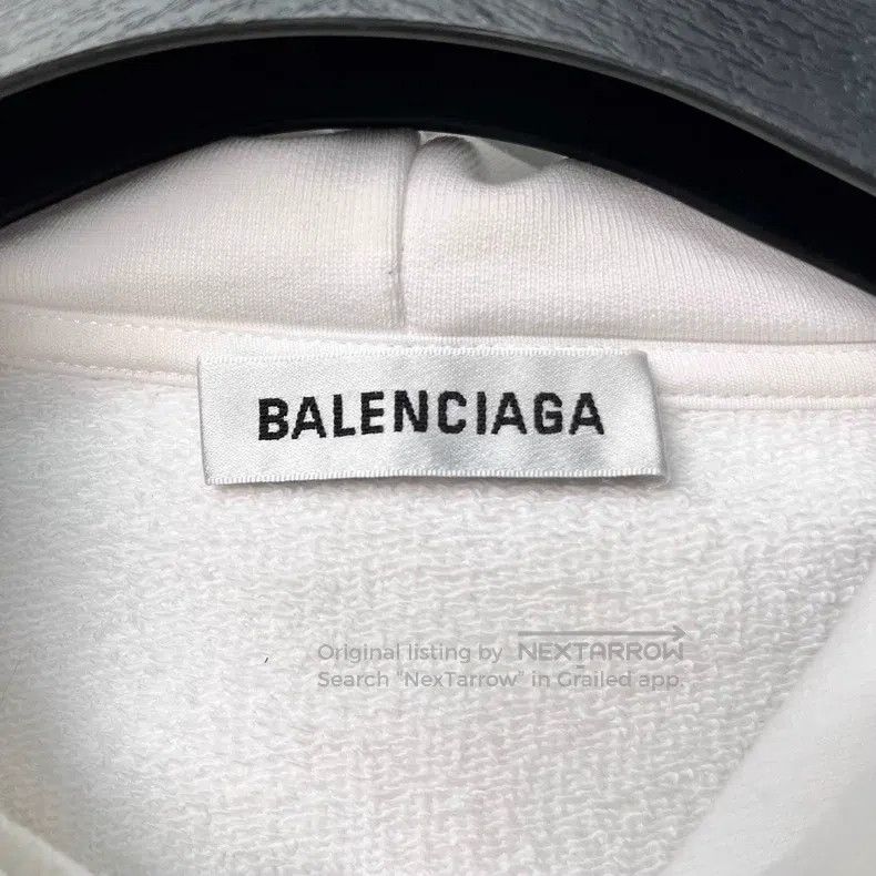 Balenciaga Balenciaga White Letter Logo Hoodie Size US XS / EU 42 / 0 - 3 Thumbnail