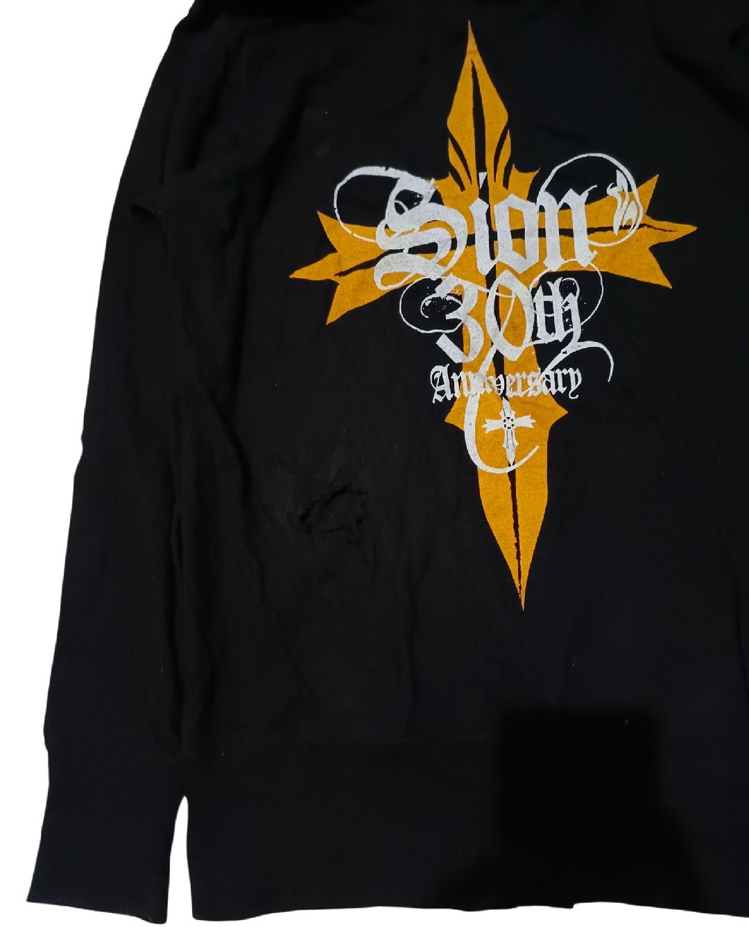 Hysteric Glamour × If Six Was Nine × Le Grande Bleu (L.G.B.) Cross Sion 30th Aniversary 2 Zip Fur Distressed Hoodie Size US L / EU 52-54 / 3 - 4 Thumbnail
