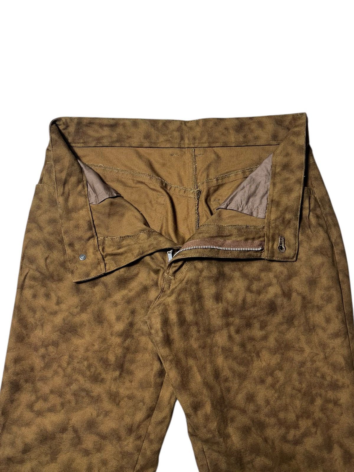 Nicole Club 2000s Nicole Monsieur Abstract Acid Washed Flared Pants Size US 32 / EU 48 - 3 Thumbnail