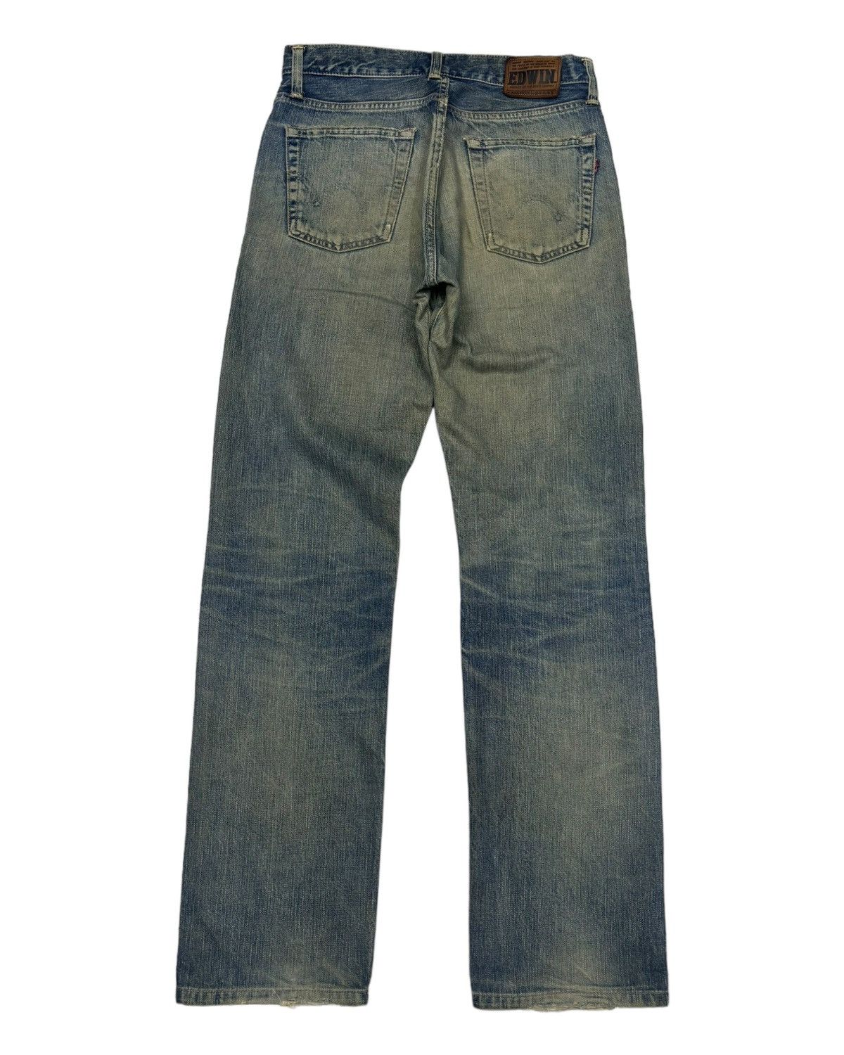 Edwin EDWIN 505sx SELVEDGE REDLINE DISTRESSED DENIM JEANS Size US 29 - 4 Thumbnail