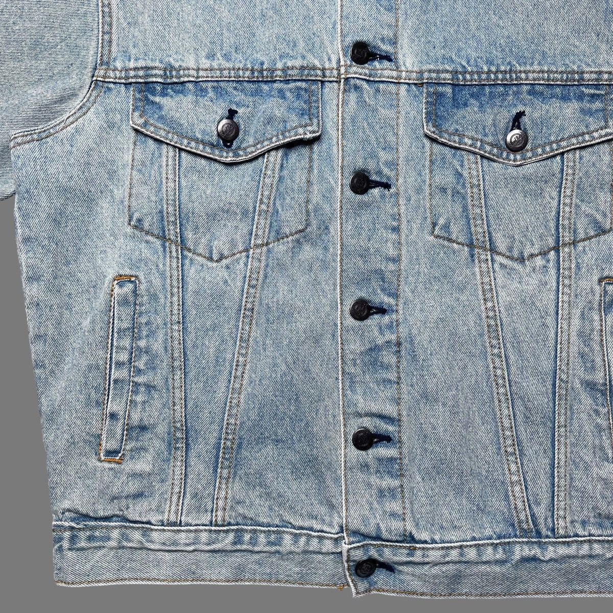 Hard Rock Cafe × Vintage Vtg 1990s Hard Rock Cafe Save The Planet Dallas Denim Jacket Size US S / EU 44-46 / 1 - 10 Thumbnail