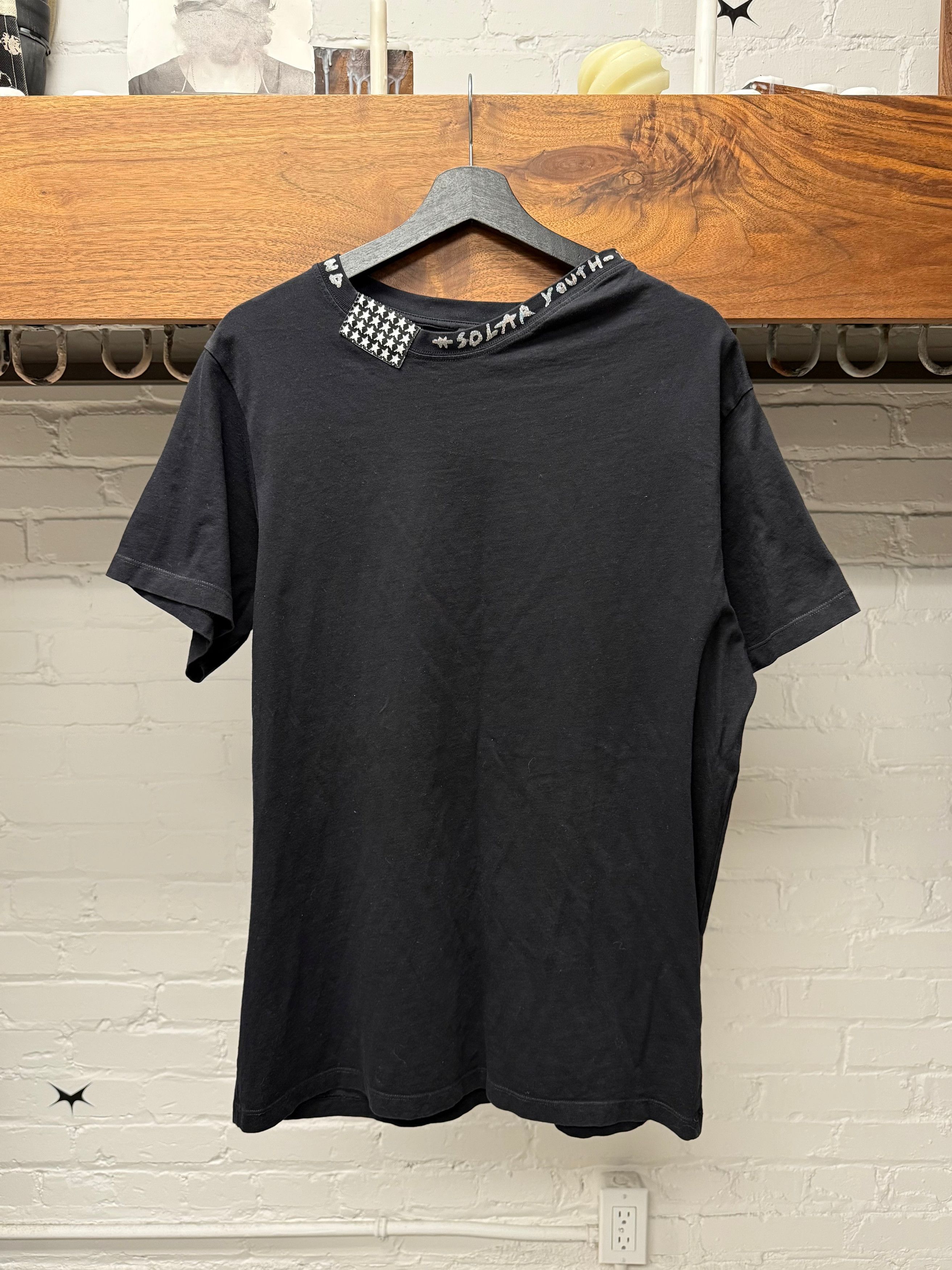Raf Simons AW2020 Raf Simons ‘Solar Youth’ Flag Patch Black T-Shirt Size US L / EU 52-54 / 3 - 1 Thumbnail