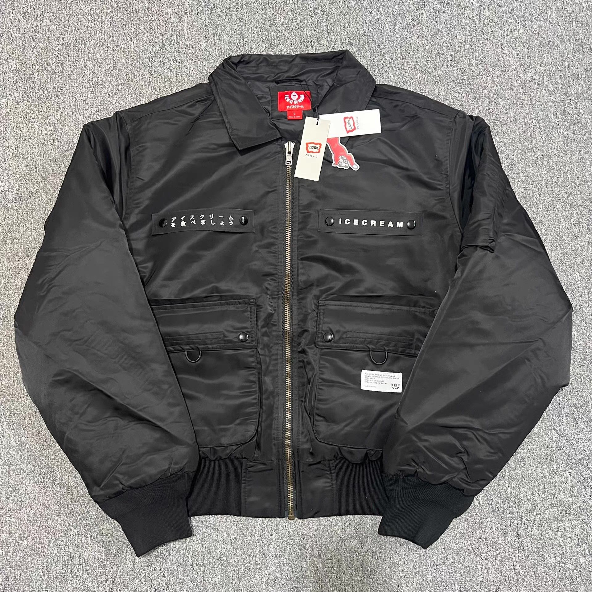Billionaire Boys Club BBC ICECREAM Flying Dog Collared Quilted Flight Jacket Q7 Size US L / EU 52-54 / 3 - 1 Thumbnail
