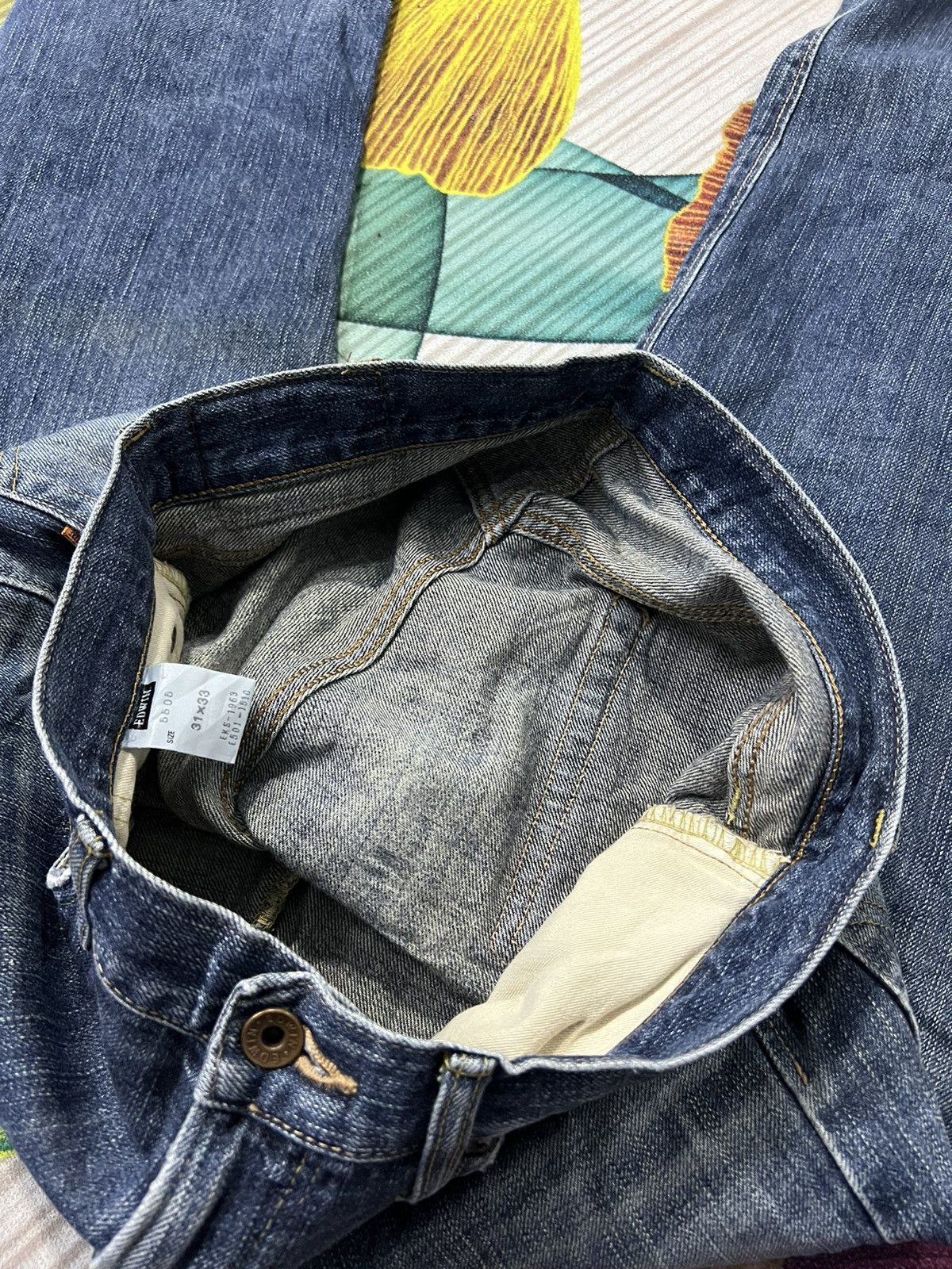 Edwin 💥RARE EDWIN 505zx SELVEDGE WITH ORENTAG Size US 31 - 9 Thumbnail