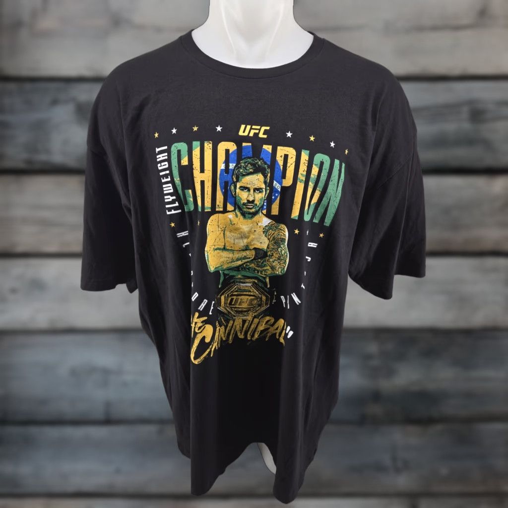 Vintage 500 Level T-Shirt Unisex Adults 4XL Black Graphic Print The Cannibal MMA Gildan 5000 Size 4XL Round Neck Short Sleeve Size US XXL / EU 58 / 5 - 1 Thumbnail