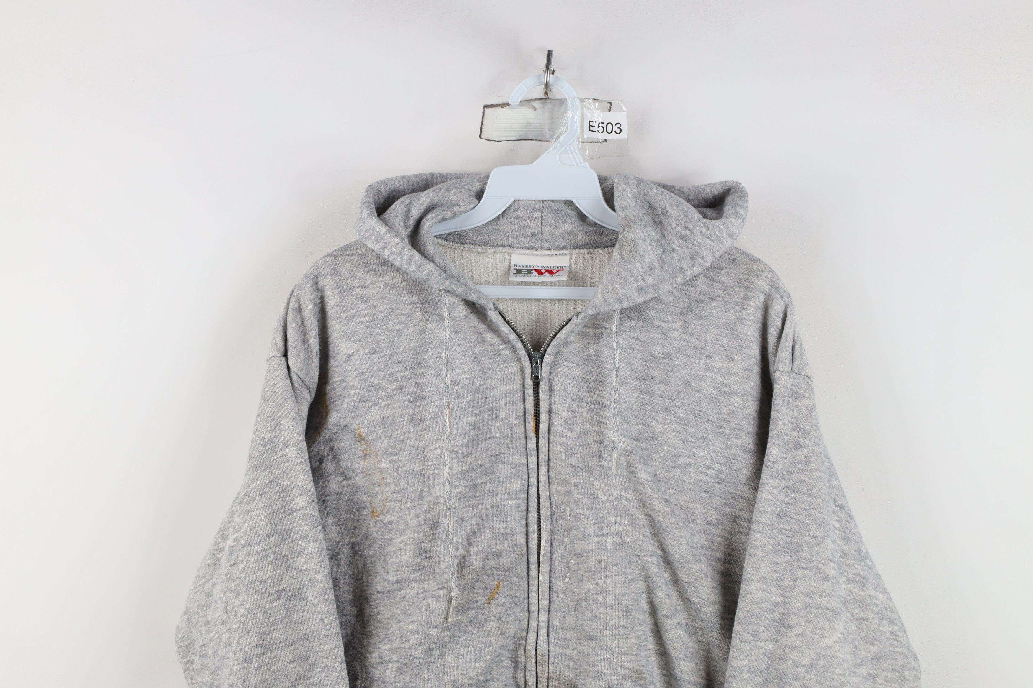 Vintage Vintage 70s 80s Streetwear Waffle Knit Lined Hoodie USA Size US XL / EU 56 / 4 - 2 Thumbnail