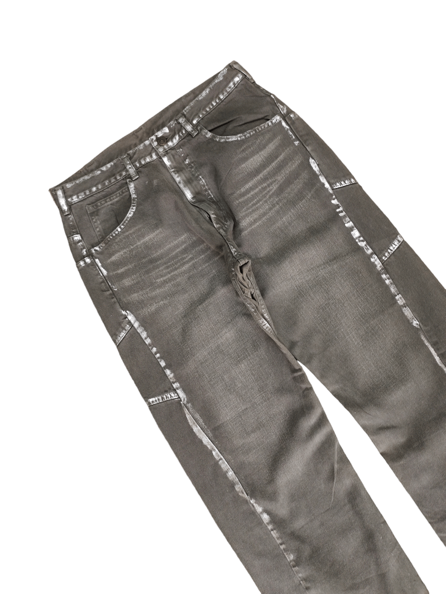 Comme des Garcons × Undercover Vintage Y2k Ark Japan Painted Jnco Style Baggy Jeans Size US 31 - 6 Thumbnail