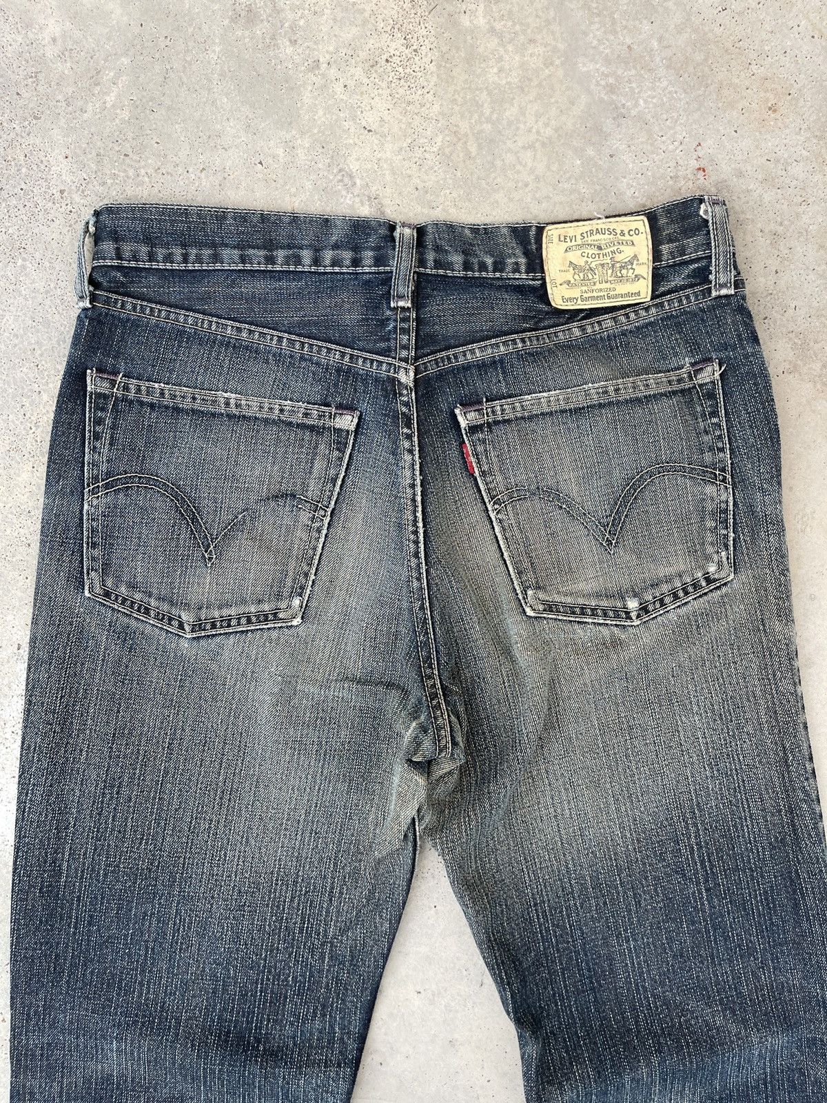 Levi's × Levi's Vintage Clothing × Vintage Levi’s 507 Vintage Y2K Faded Blue Denim Jeans Size US 32 / EU 48 - 4 Thumbnail