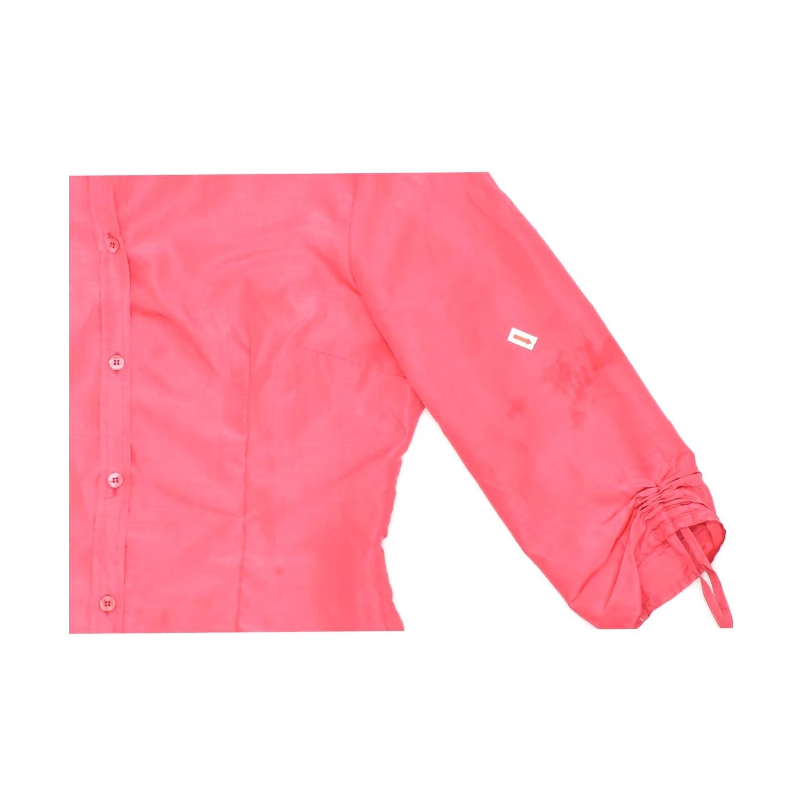 Penn VINTAGE NEW PENNY Womens Shirt Blouse Pink Medium 3/4 Sleeve Polyester UK 12 Size M / US 6-8 / IT 42-44 - 3 Thumbnail