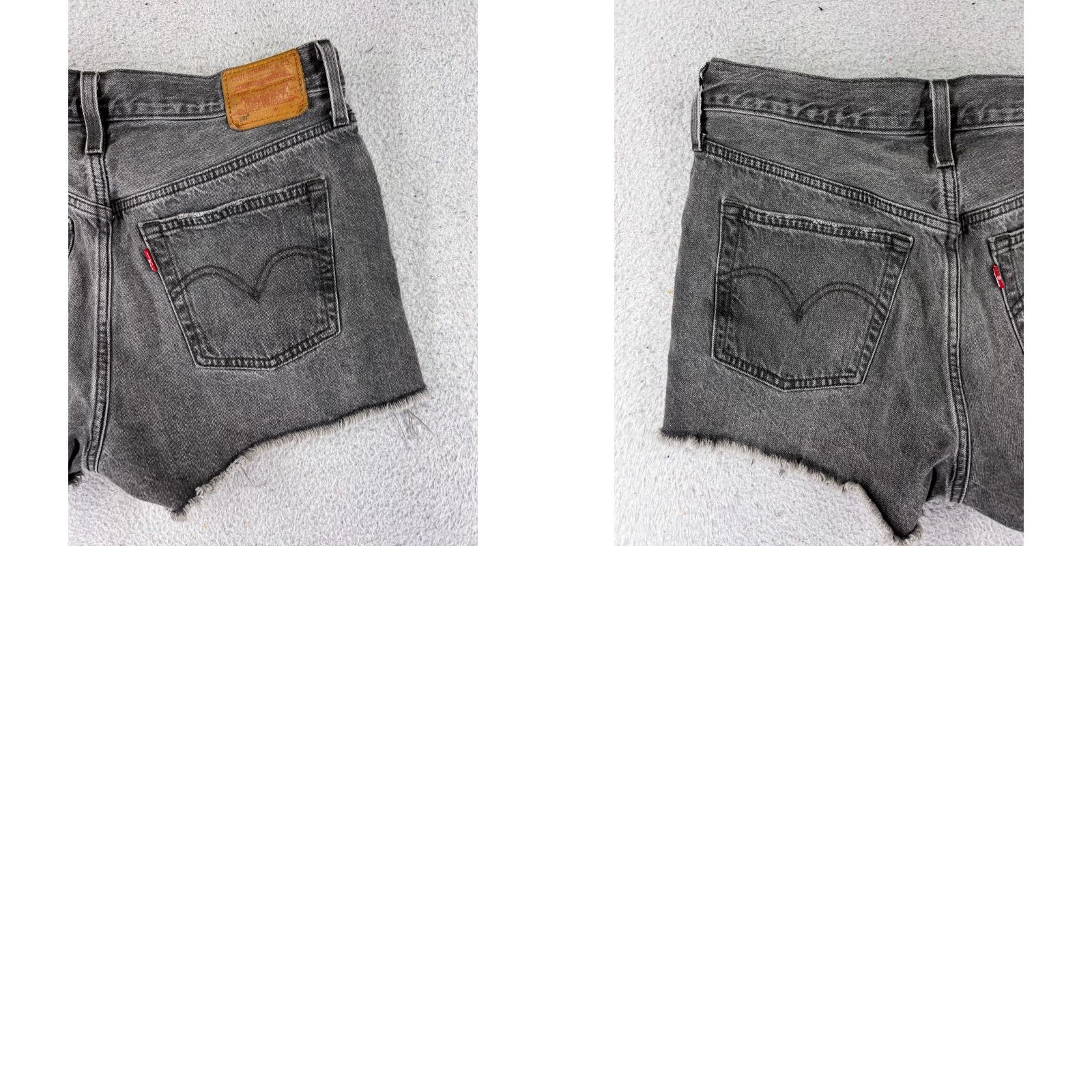 Levi's Levis Womens Black Denim Cut-Off Shorts 28 Zip Fly 501 Big E 501 Classic Stretch 2 Inseam Jeans Short Size 28" / US 6 / IT 42 - 10 Thumbnail