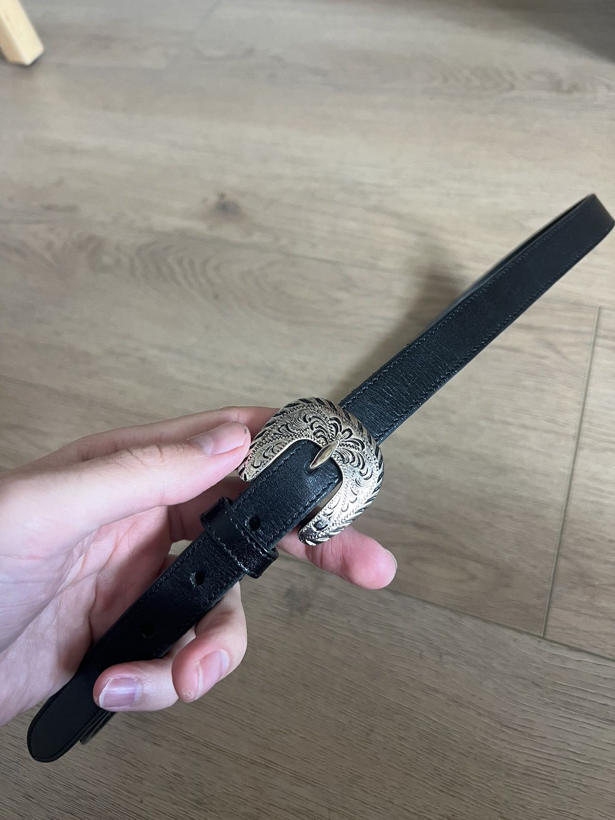 Saint Laurent Paris Hedi Runway Western Belt Size 34 - 2 Thumbnail