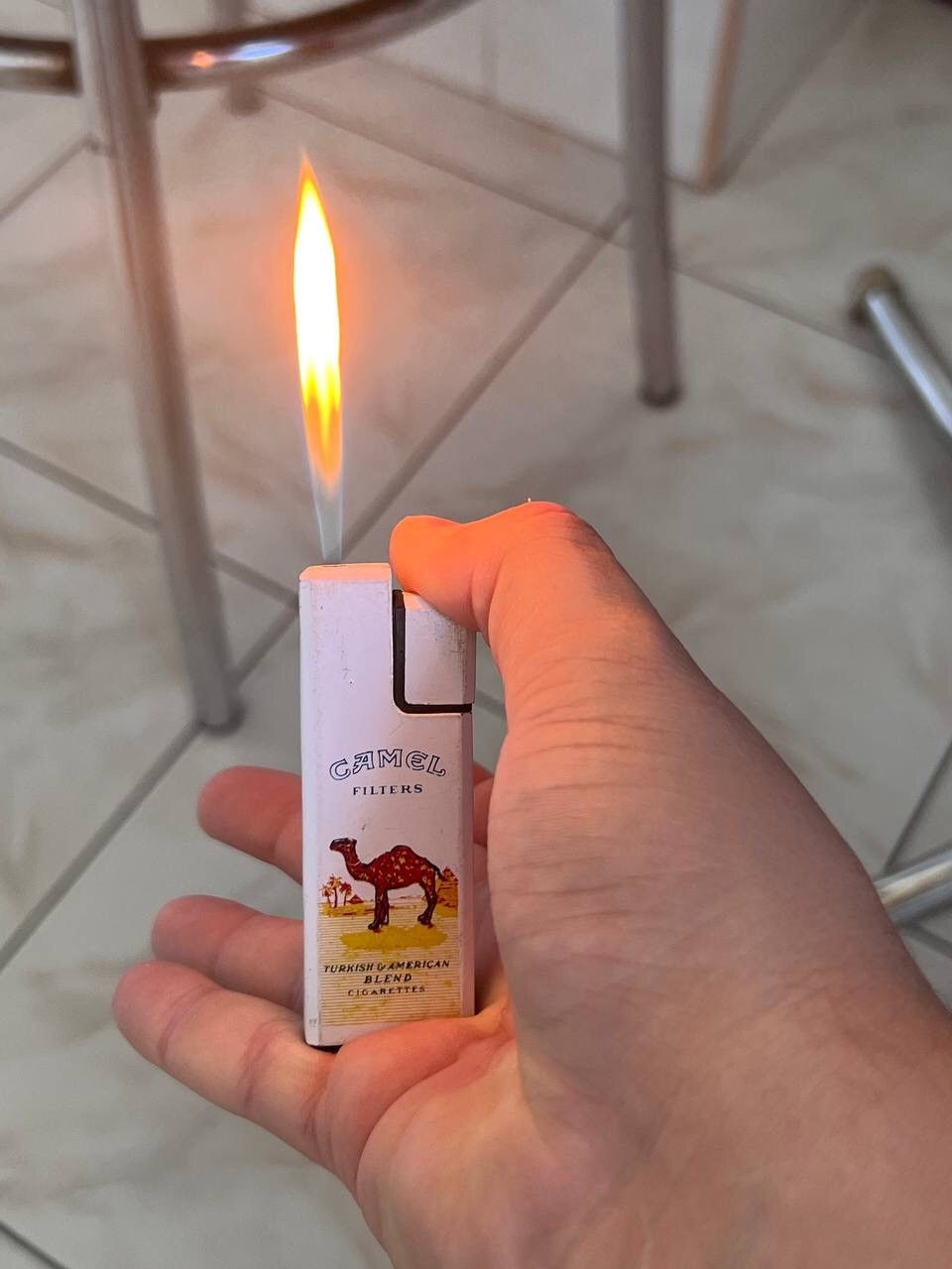 Camel × Marlboro × Vintage Y2K ELEGANCE CAMEL 90s GEOMETRIC METAL PUNK ROCK LIGHTER Size ONE SIZE - 10 Thumbnail