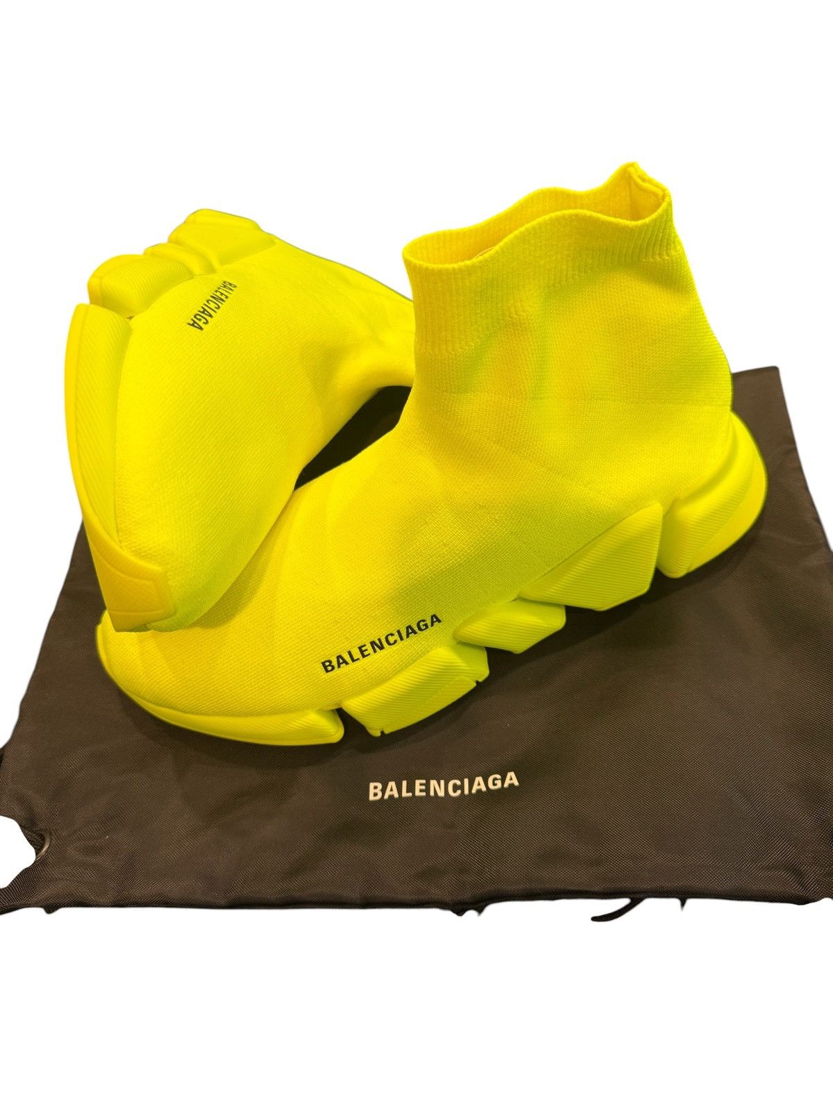 Balenciaga Men Speed 2.0 Lt Florescent Yellow, Men's (Size 9)