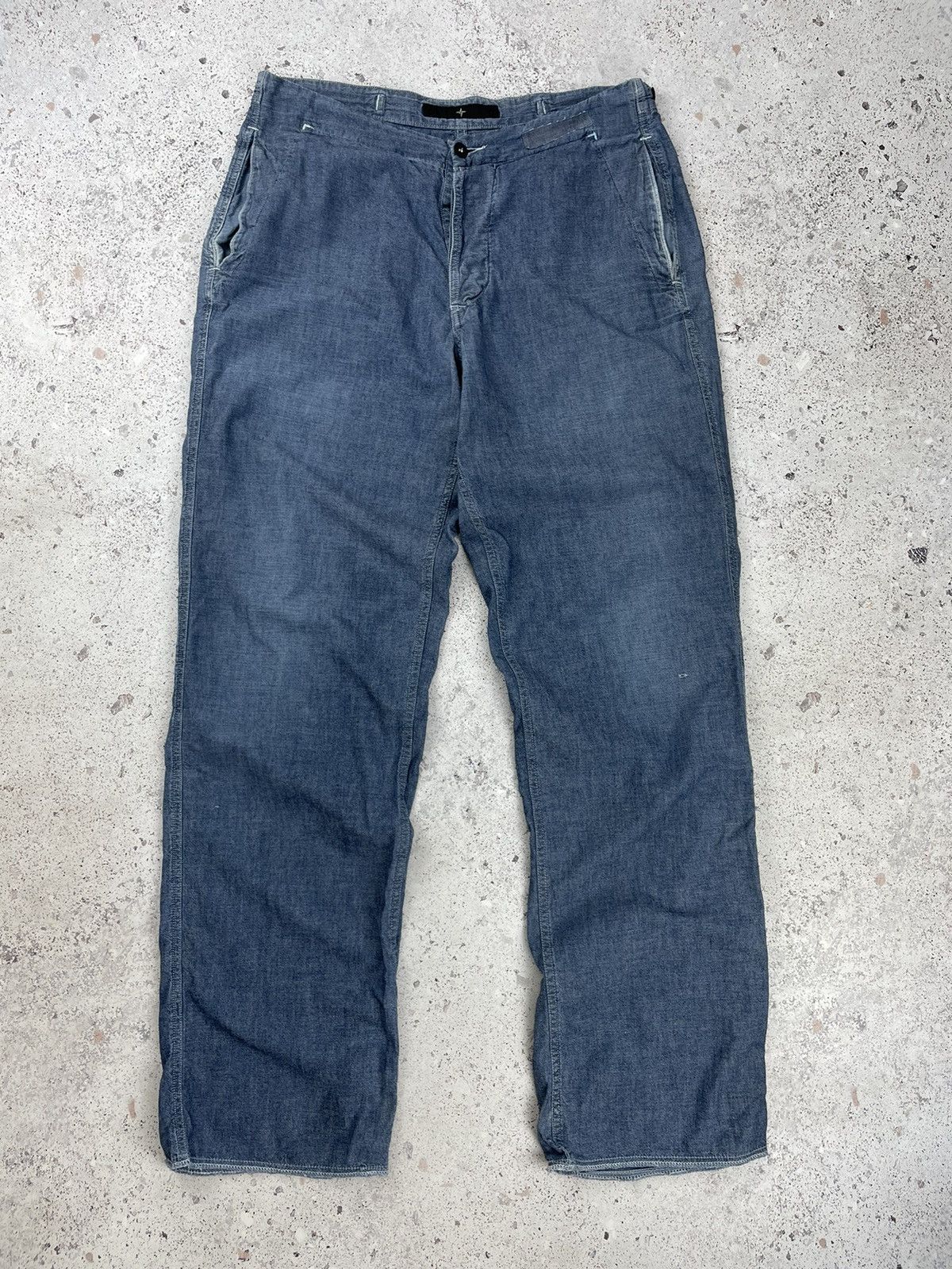 Stone Island × Vintage Vintage Stone Island Casual Pants y2k Size US 36 / EU 52 - 1 Thumbnail