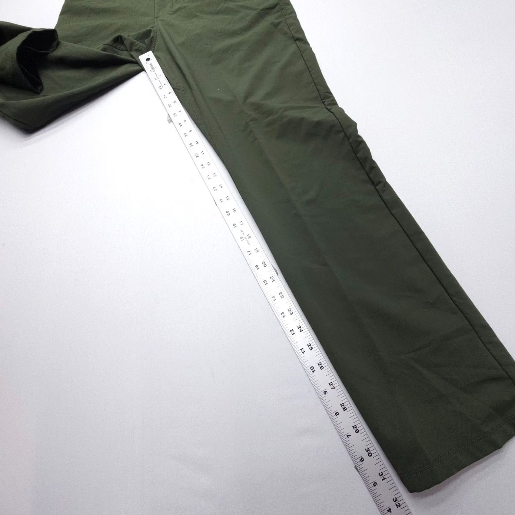 Vintage Kirkland Performance Chino Golf Tech Pants Mens 32 x 32 Green Stretch Size US 32 / EU 48 - 6 Thumbnail