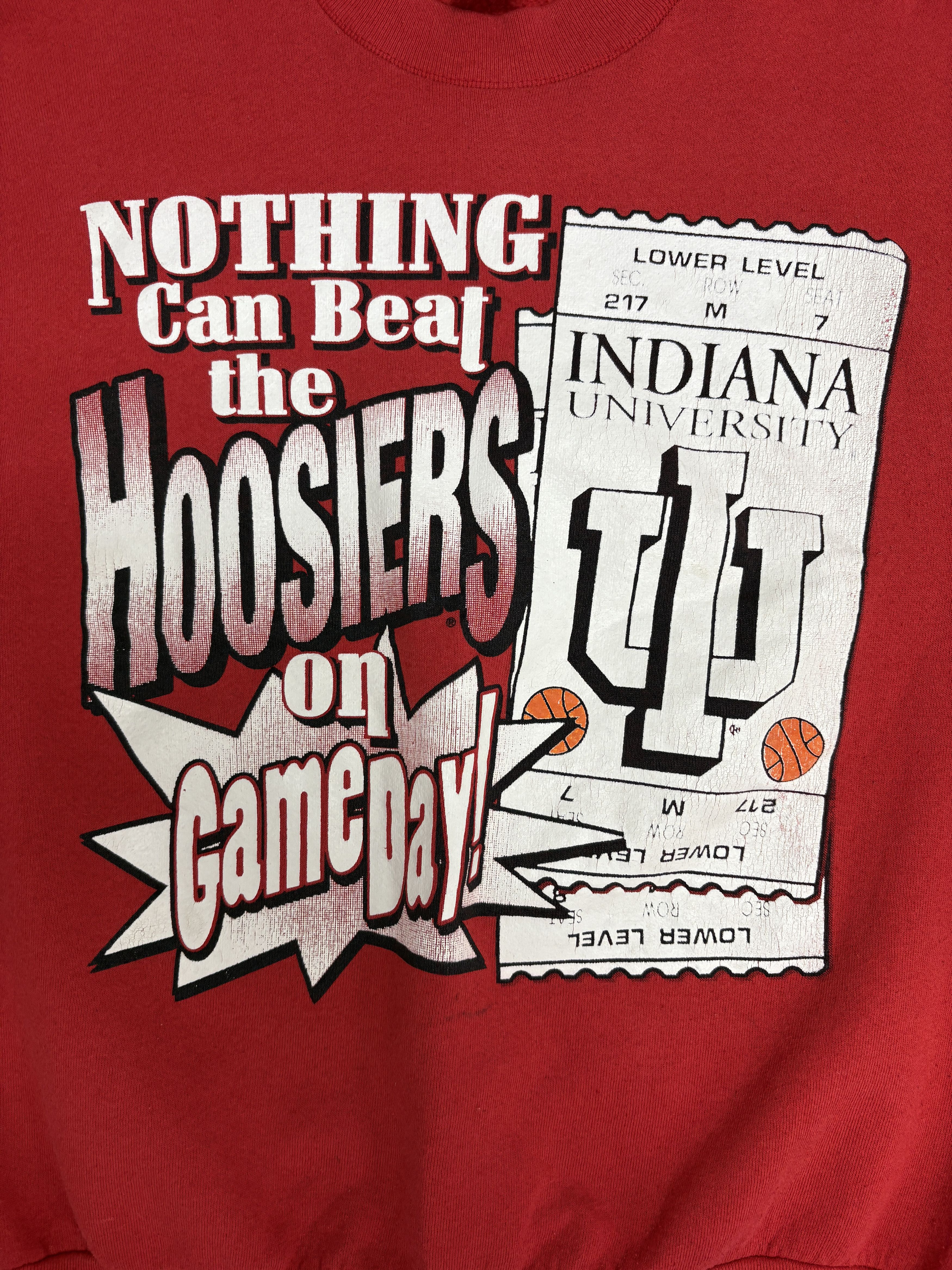 Vintage Indiana Hoosiers Game Day Vintage Red Sweater Crewneck Size US L / EU 52-54 / 3 - 2 Thumbnail